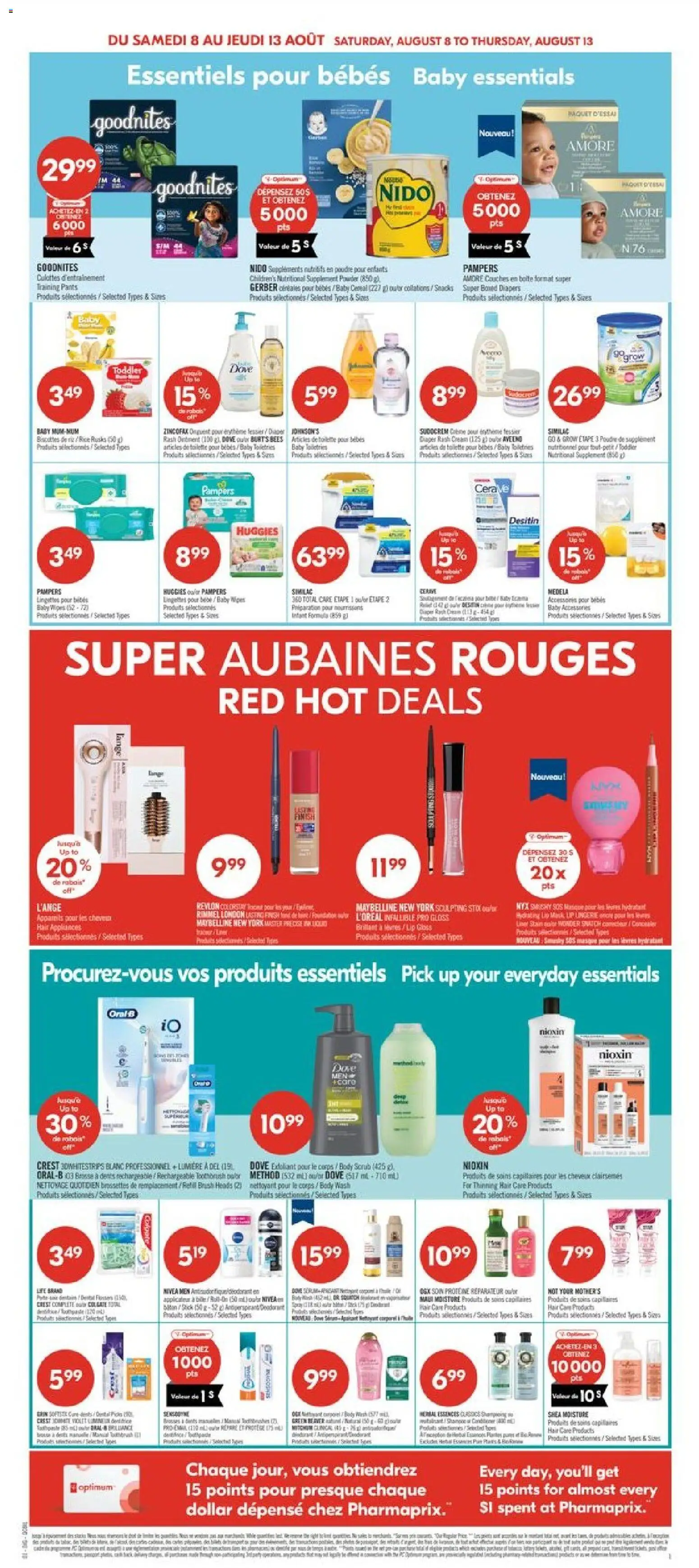 Pharmaprix flyer valid from Aug 7, 2026 | Page: 9