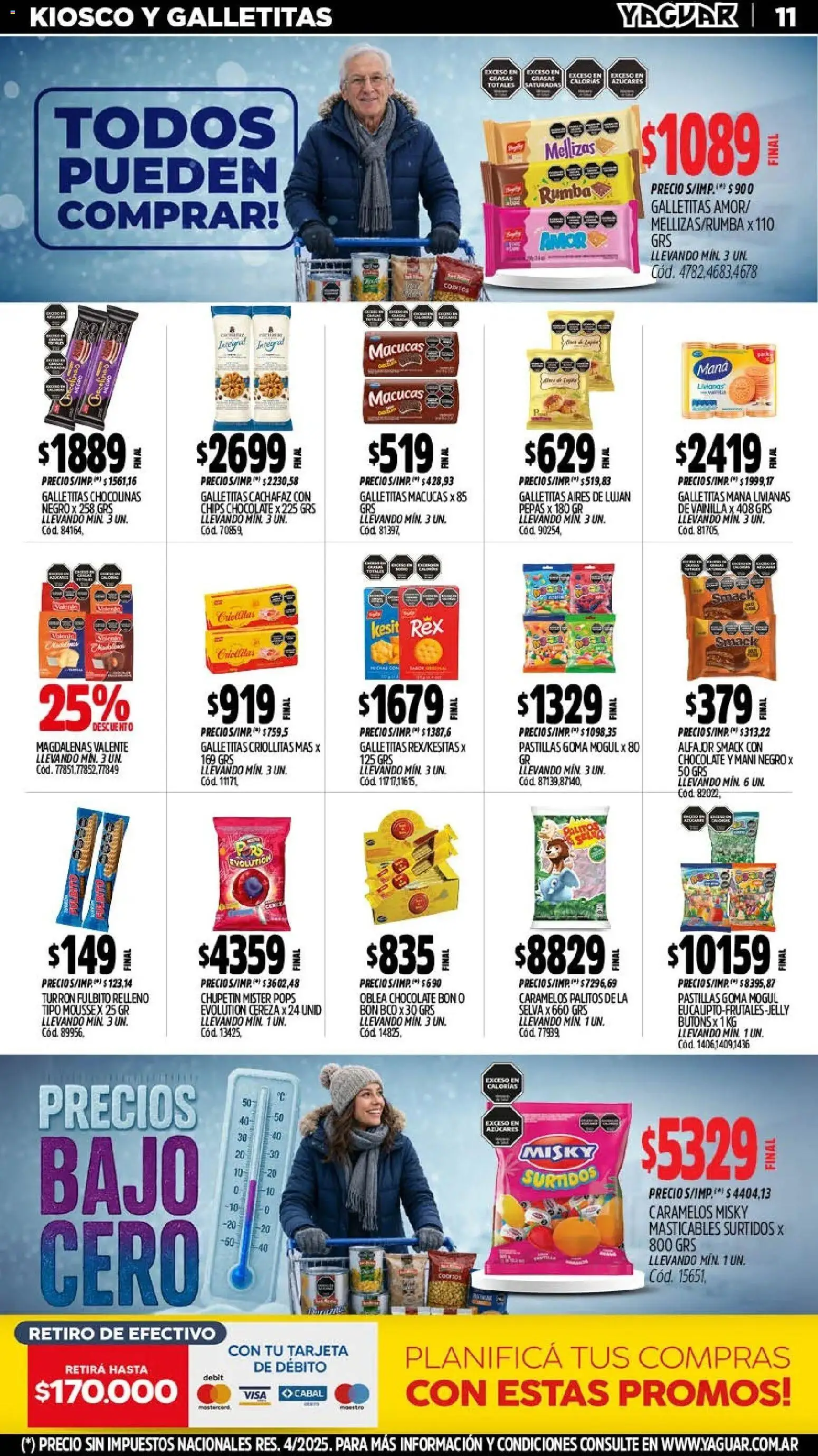 Yaguar - Oferta Semanal General Roca │ válido desde el 27/07/2026 | Página: 14 | Productos: Mani, Mousse, Chocolate, Alfajor