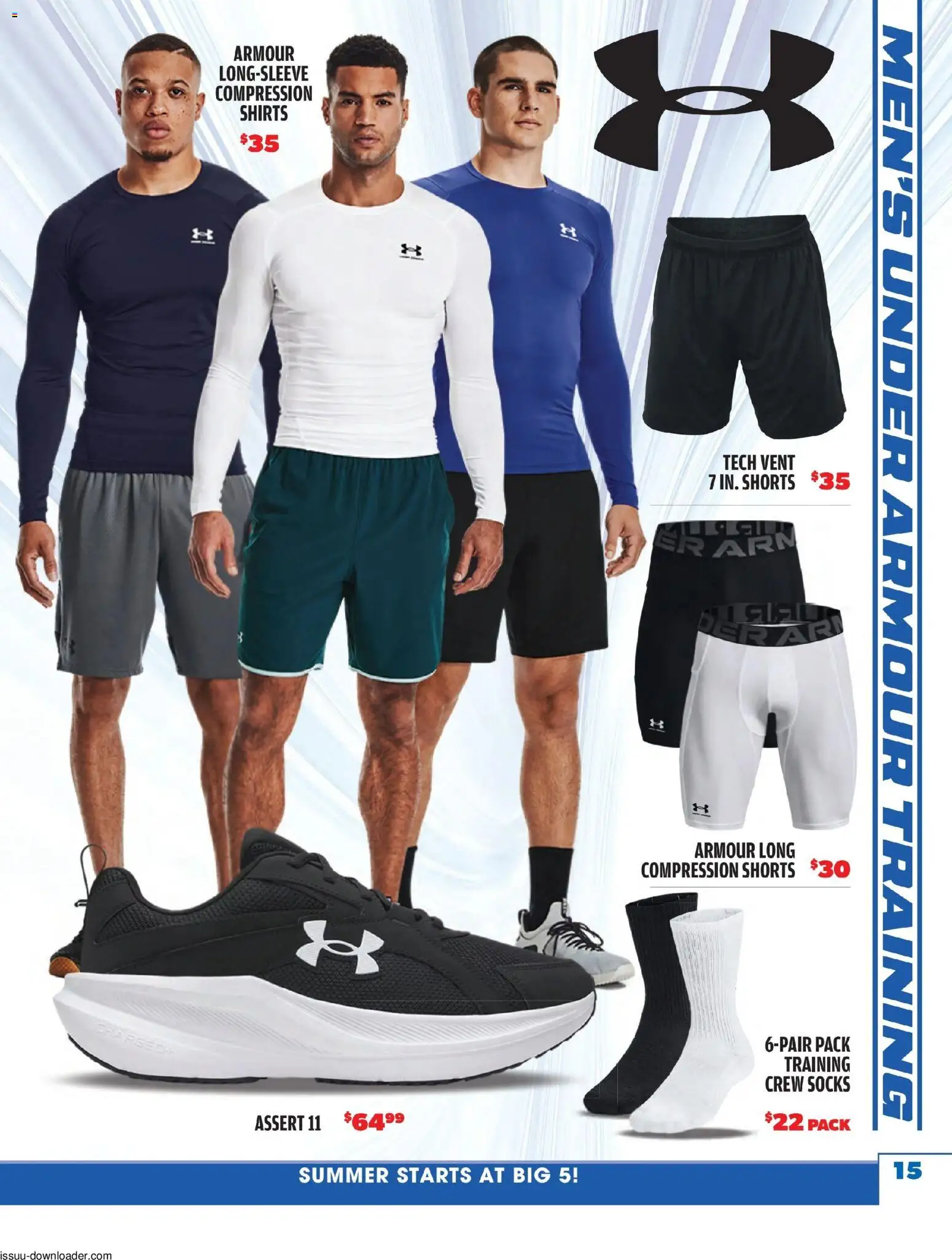 Big 5 Sporting Goods Summer Catalog - valid from 05/26/2026 | Page: 15 | Products: Shorts, Socks
