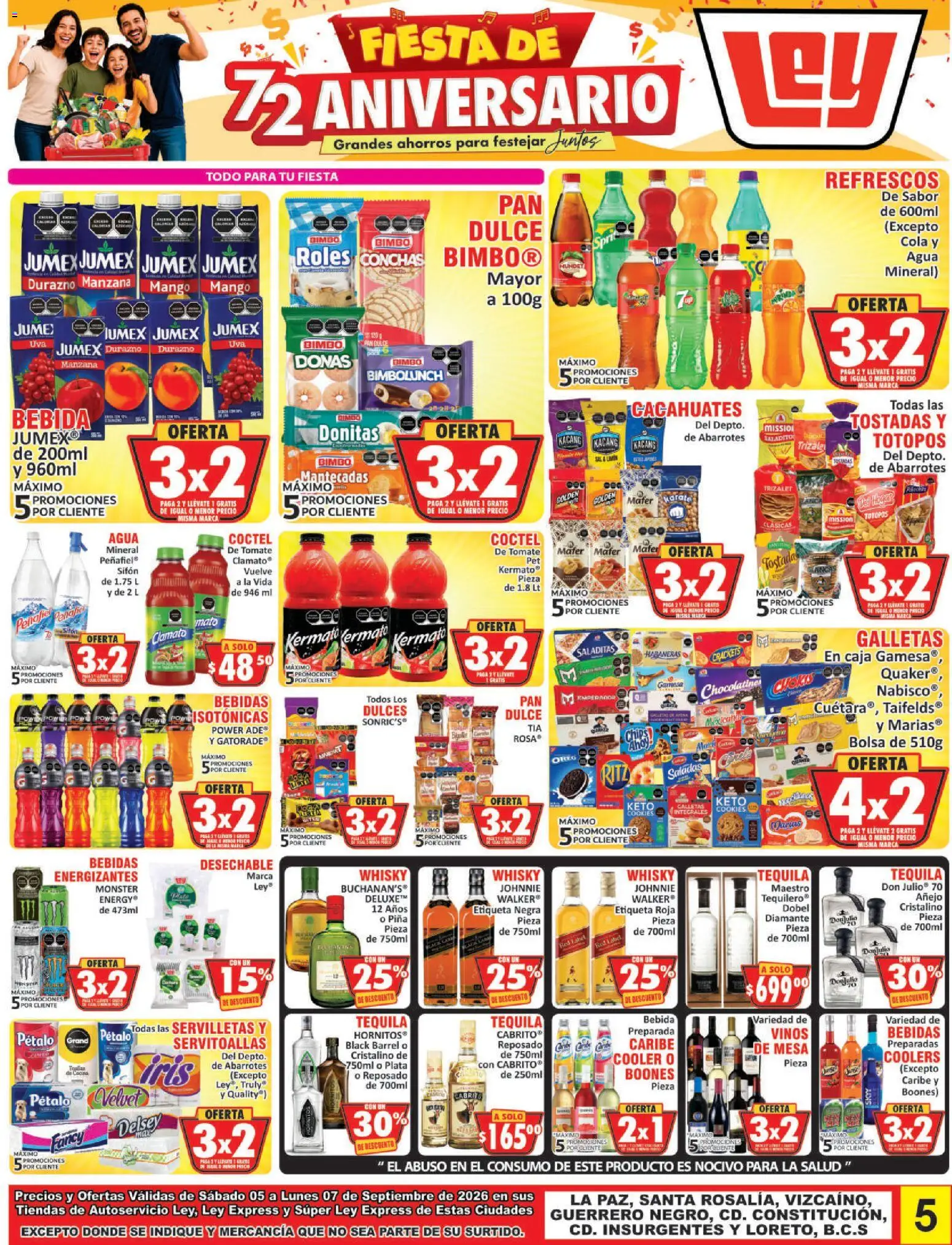 Nuevas ofertas de Casa Ley válidas en toda la República Mexicana desde el 05/09/2026. ¡Encuentra las mejores ofertas en Casa Ley folleto Autoservicio La Paz, BCS! | Página: 8
