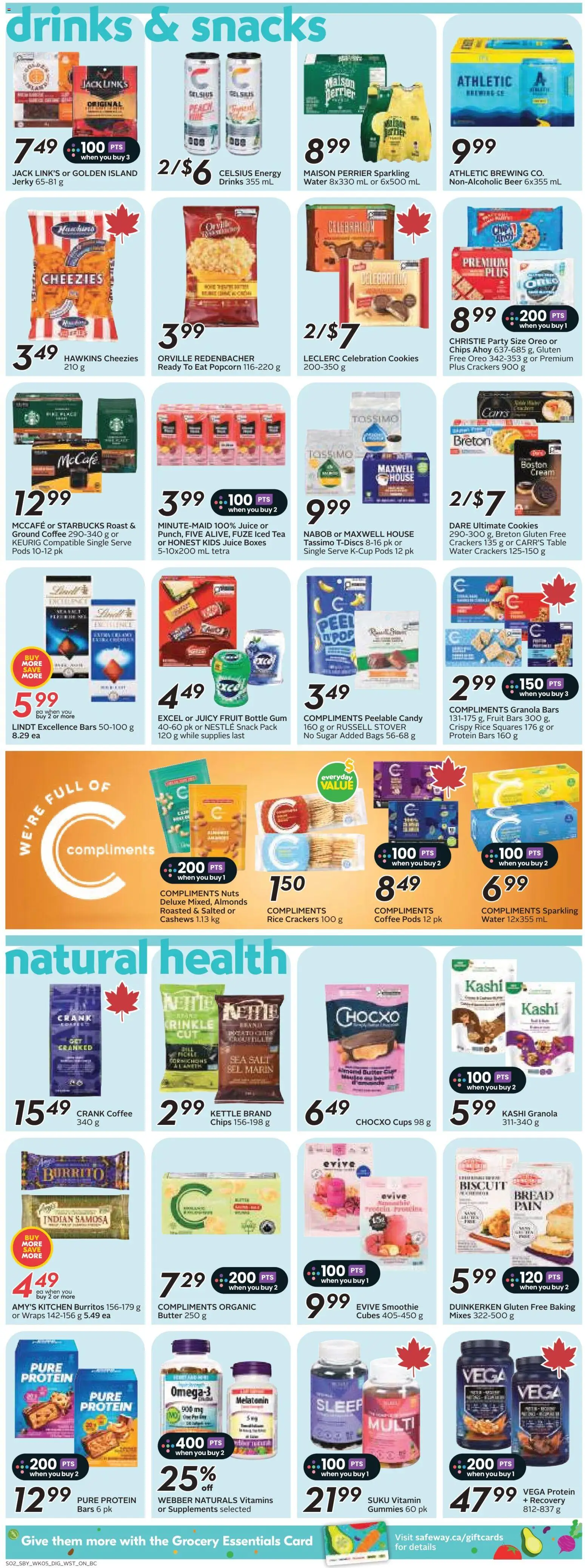 Safeway flyer valid from 28.05.2026 | Page: 11 | Products: Chips, Kettle, Table, Bread