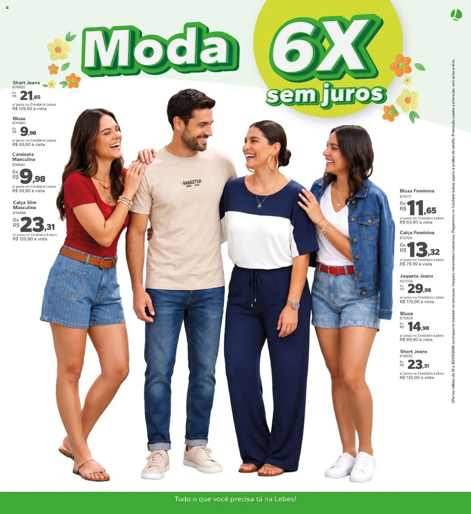 Lebes Folheto - válido de 16/09/2026 | Página: 7 | Produtos: Blusa, Jaqueta, Calça, Jeans