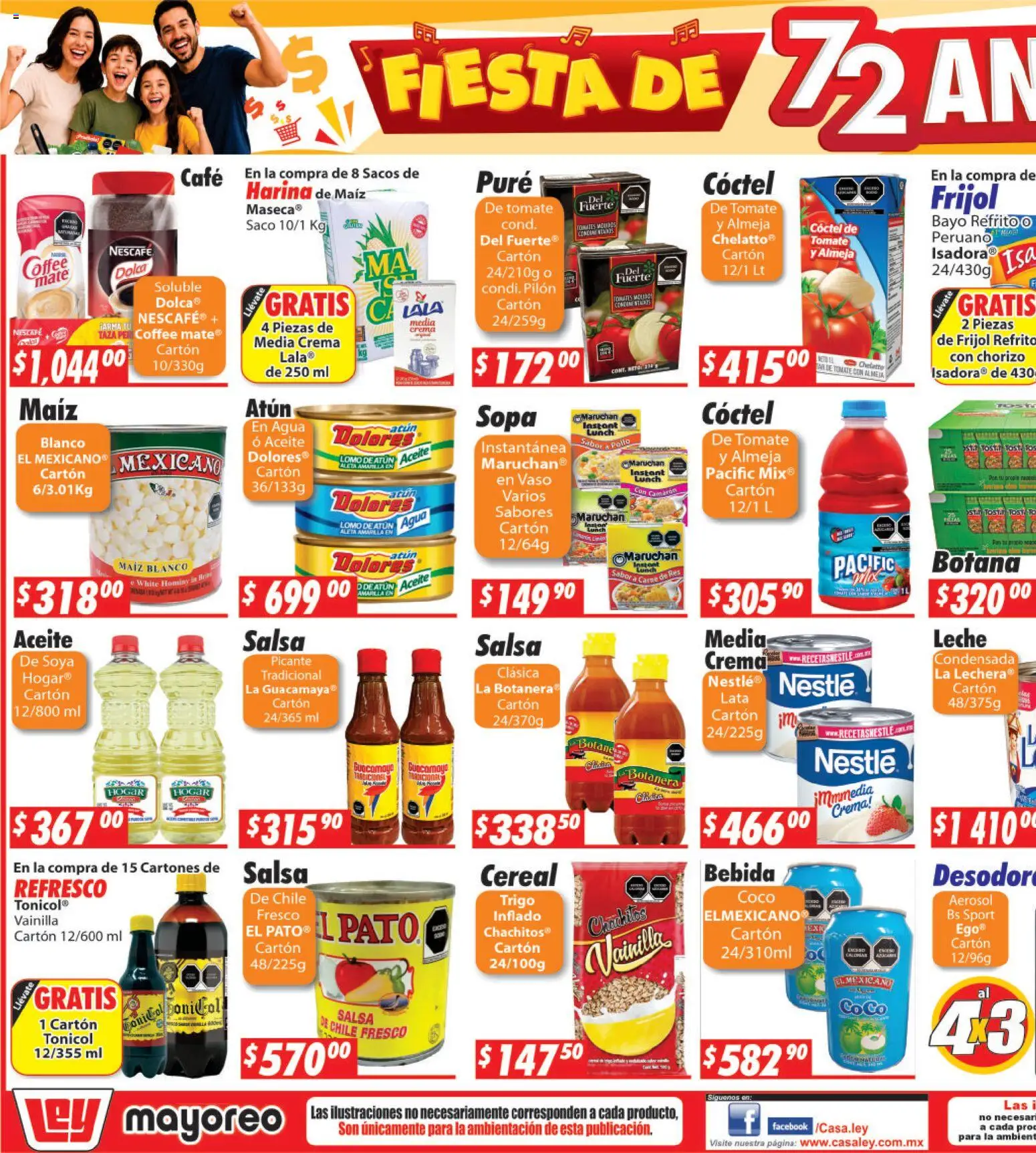 Nuevas ofertas de Casa Ley válidas en toda la República Mexicana desde el 07/09/2026. ¡Encuentra las mejores ofertas en Casa Ley folleto Tepic! | Página: 5 | Productos: Atún, Café, Vainilla, Chorizo
