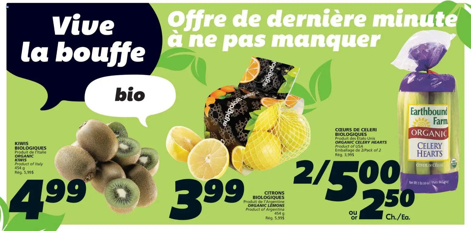 IGA flyer valid from Jul 16, 2026 | Page: 4 | Products: Lemons, Celery, Organic lemons