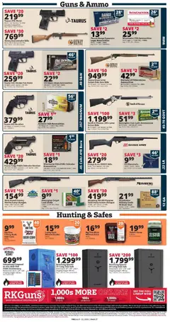 Preview of Rural King weekly ads valid from 07/09/2026 | Page: 12 | Products: Corn, Jacket, Gun, Weight