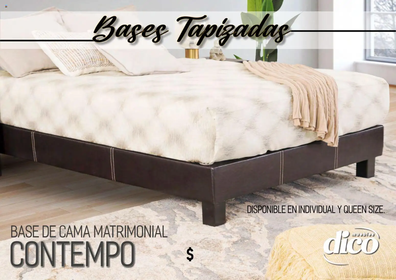 Nuevas ofertas de Muebles Dico válidas en toda la República Mexicana desde el 01.04.2026. ¡Encuentra las mejores ofertas en Muebles Dico catálogo Camas tapizadas ! | Página: 32 | Productos: Cama