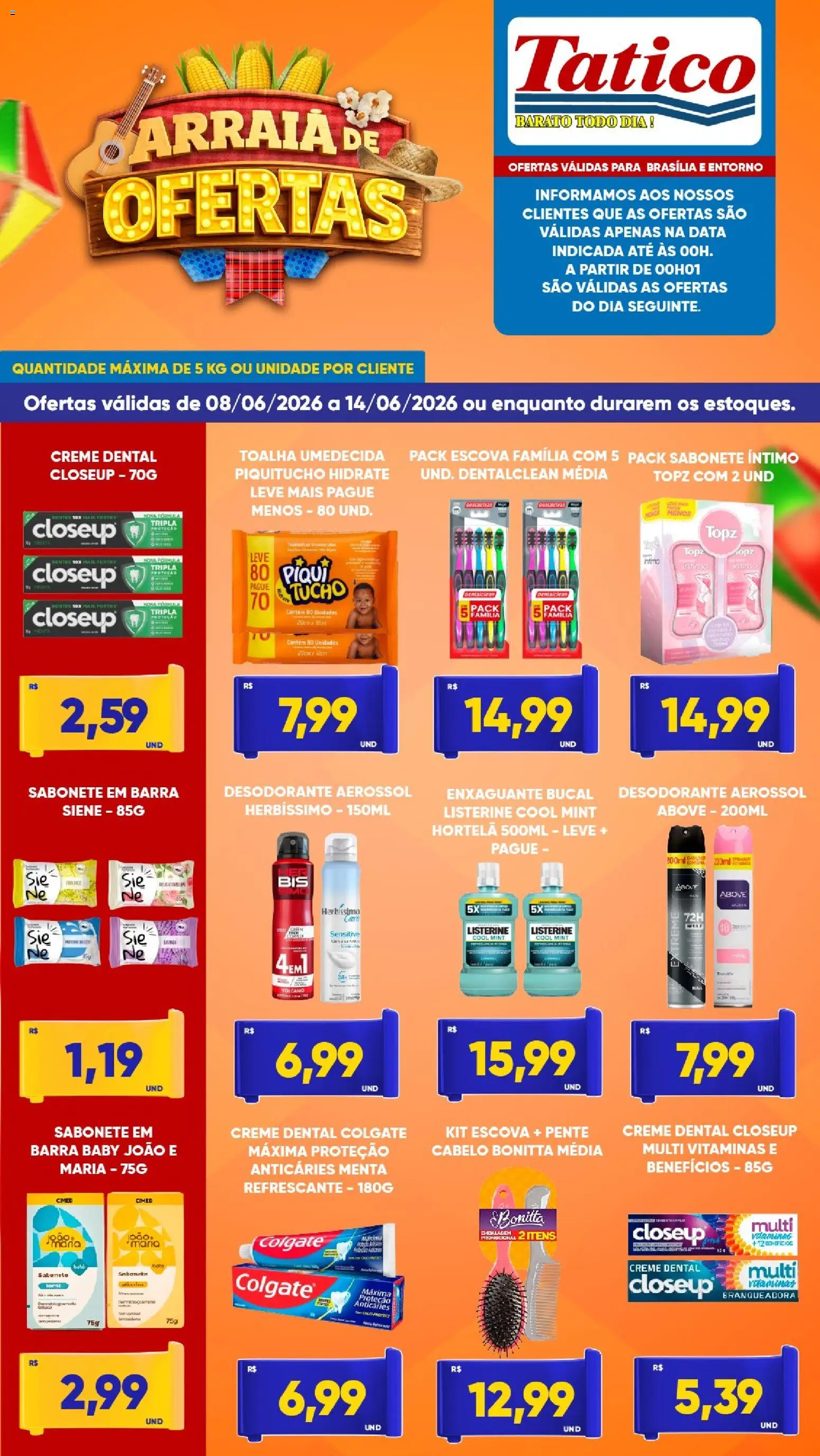 Tatico Folheto - válido de 08.06.2026 | Página: 7 | Produtos: Hortelã, Escova, Pente, Creme dental