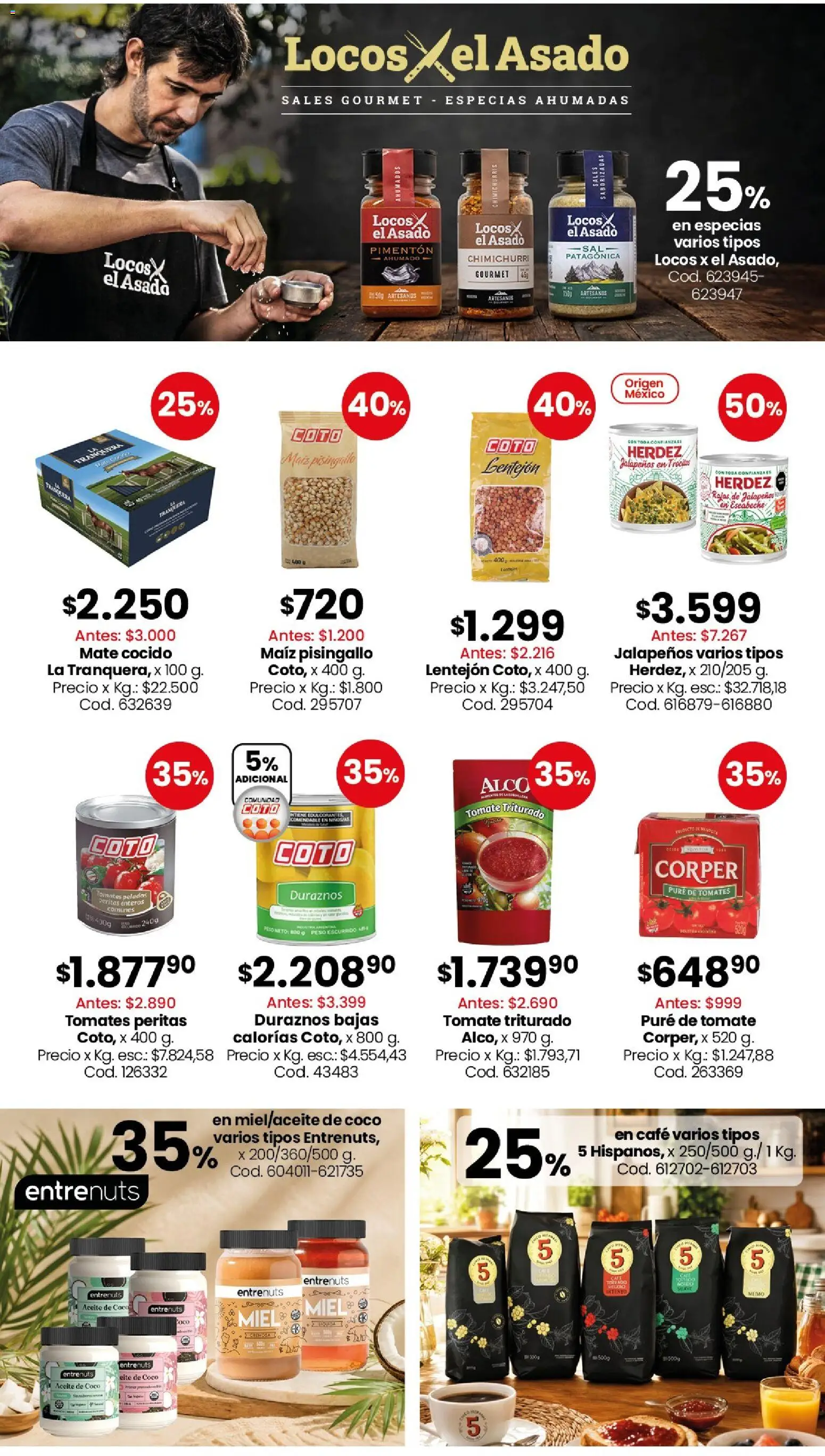 Coto -Almacén Ly bebidas │ válido desde el 03/08/2026 | Página: 3 | Productos: Aceite, Maiz, Pure de Tomate, Tomates