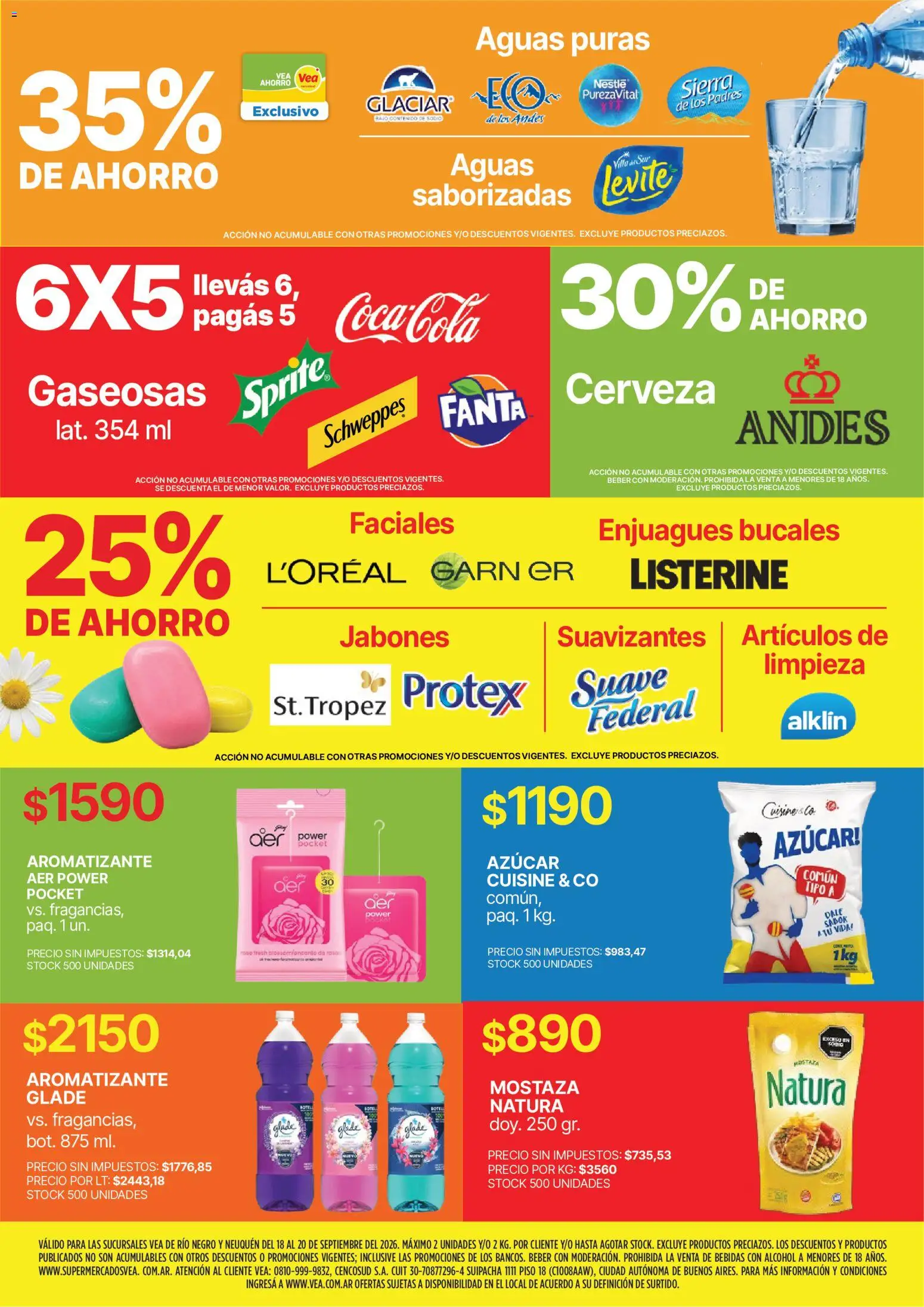 Vea - Fin de semana Patagonia │ válido desde el 18/09/2026 | Página: 9 | Productos: Fanta, Mostaza, Cerveza, Sierra