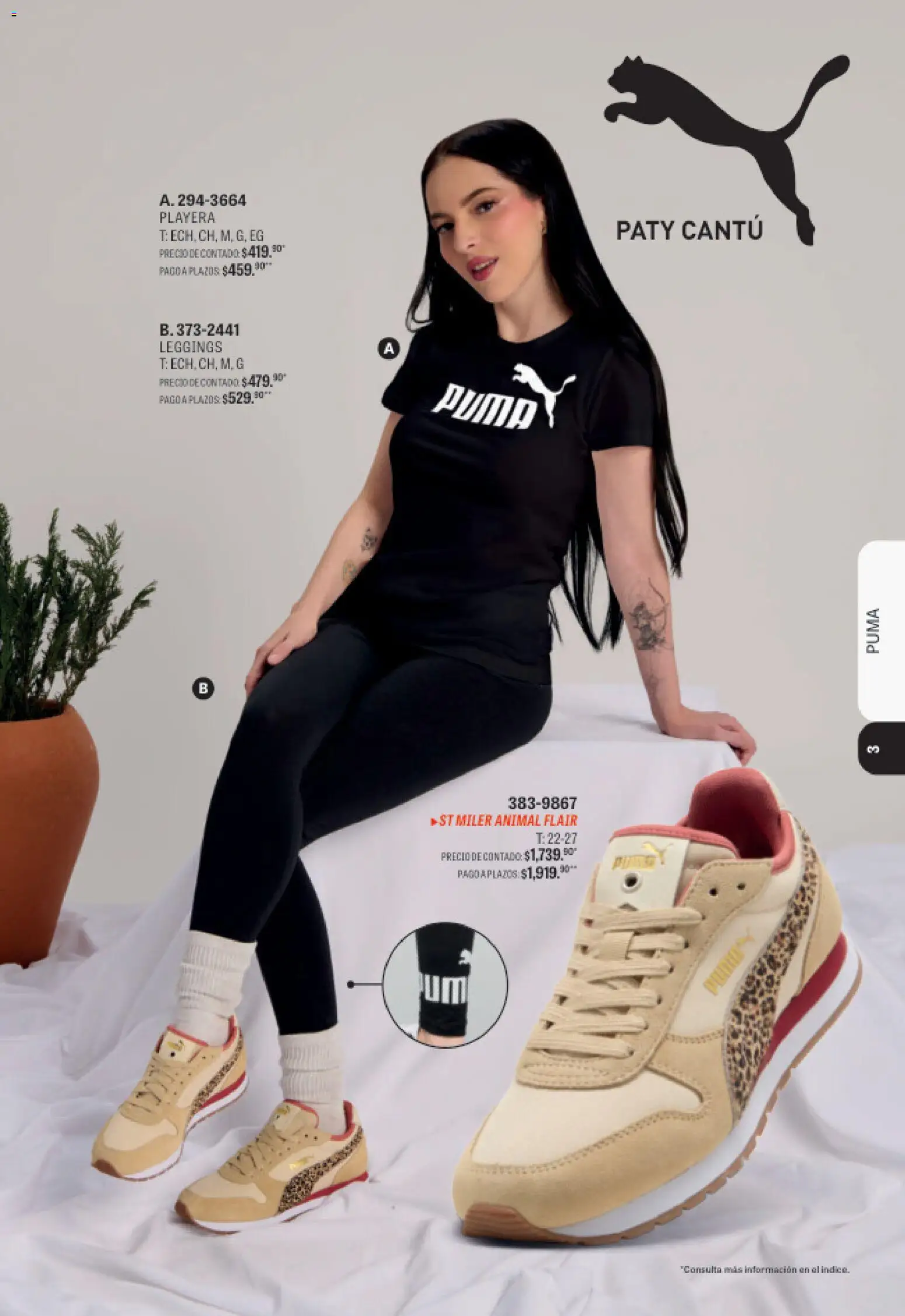 Nuevas ofertas de Andrea válidas en toda la República Mexicana desde el 23/08/2026. ¡Encuentra las mejores ofertas en Andrea catálogo Sport! | Página: 3 | Productos: Leggings, Playera