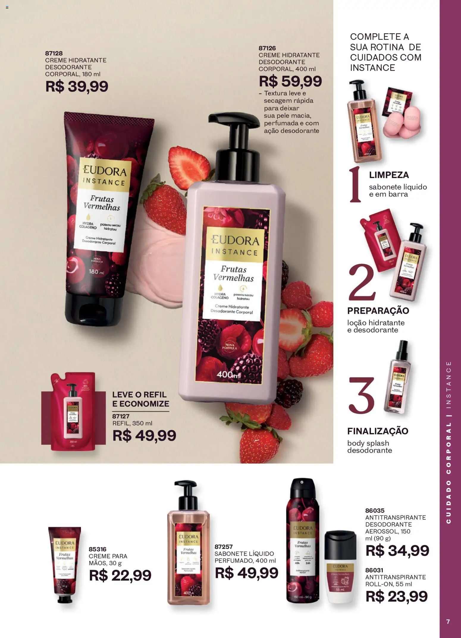 Eudora Folheto - válido de 16/09/2026 | Página: 10 | Produtos: Frutas, Desodorante, Sabonete, Sabonete líquido
