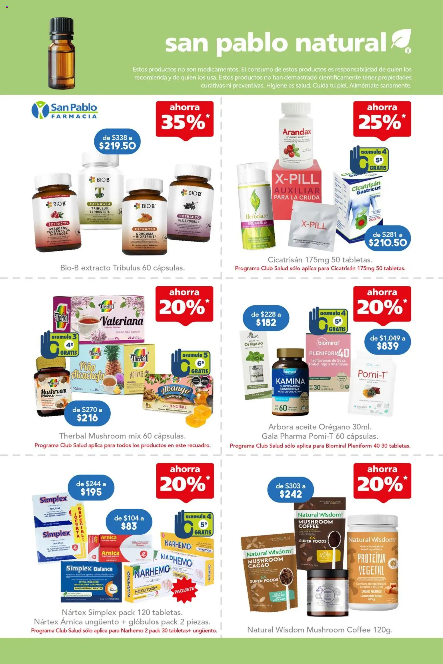 Nuevas ofertas de Farmacia San Pablo válidas en toda la República Mexicana desde el 24.05.2026. ¡Encuentra las mejores ofertas en Farmacia San Pablo catálogo! | Página: 7