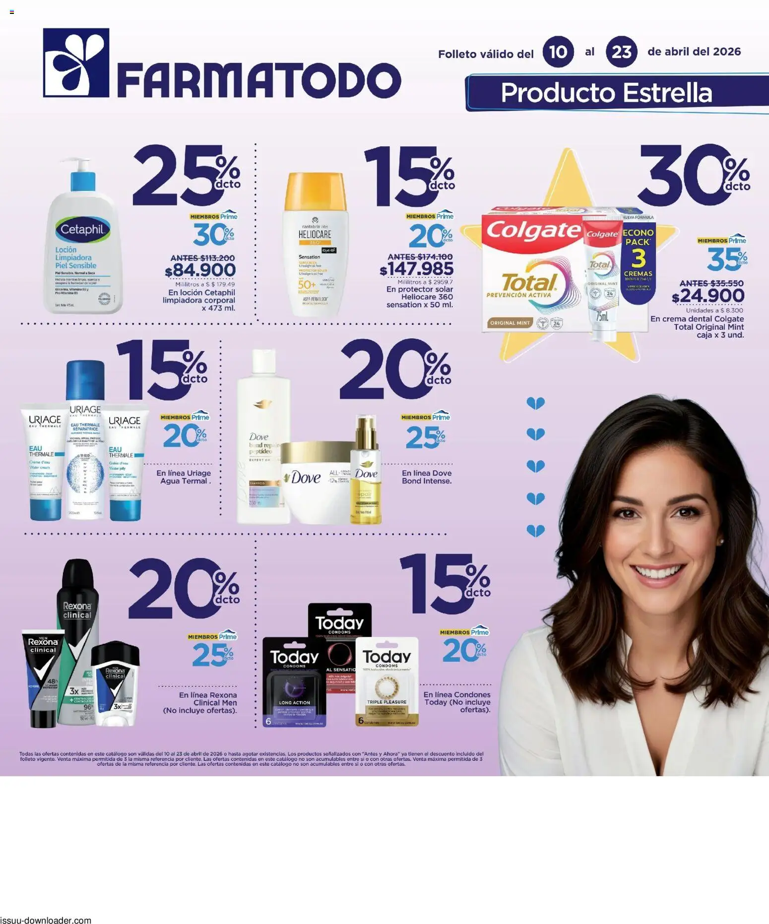 FarmaTodo revista - valida desde el 10.04.2026 | Página: 1 | Productos: Agua, Crema, Loción, Crema dental