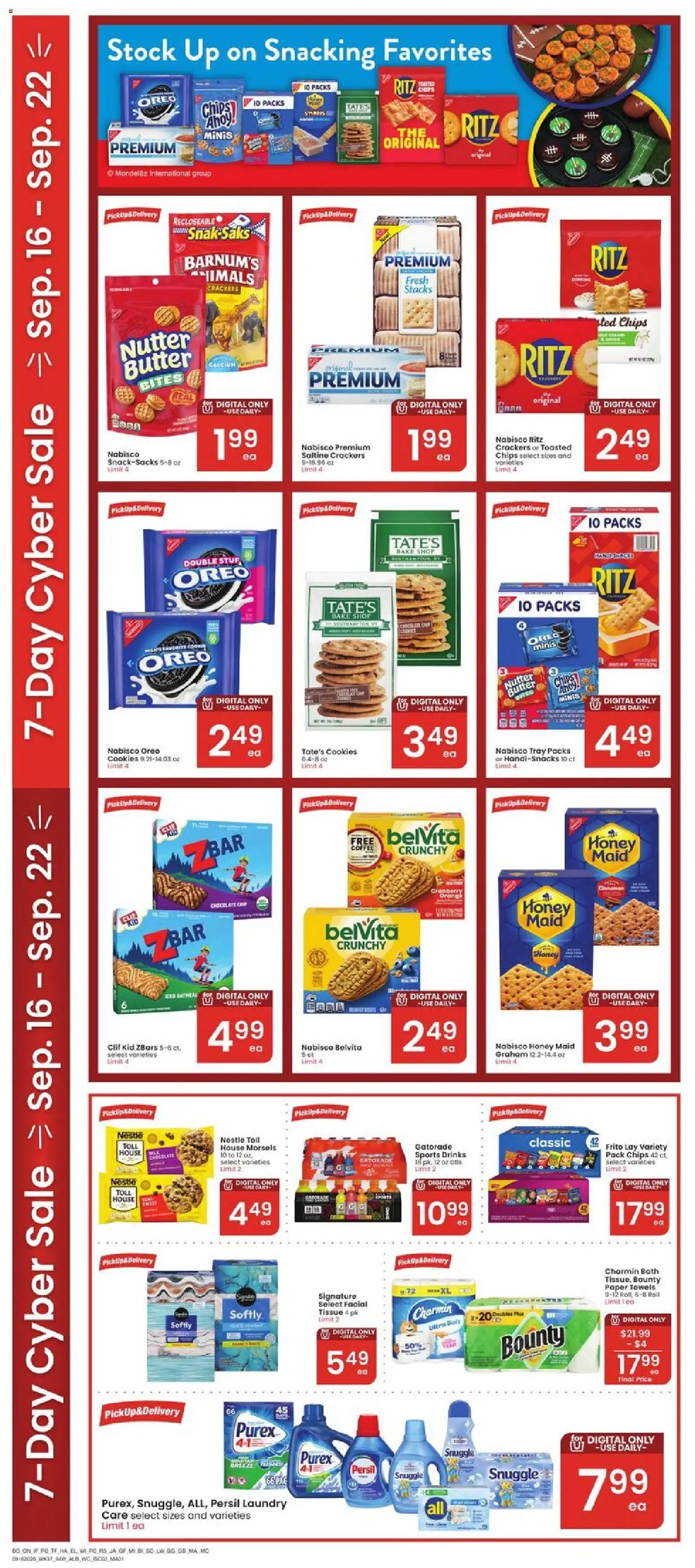 Albertsons Weekly Ad - valid from 09/16/2026 | Page: 5 | Products: Crackers, Wc, Honey, Butter