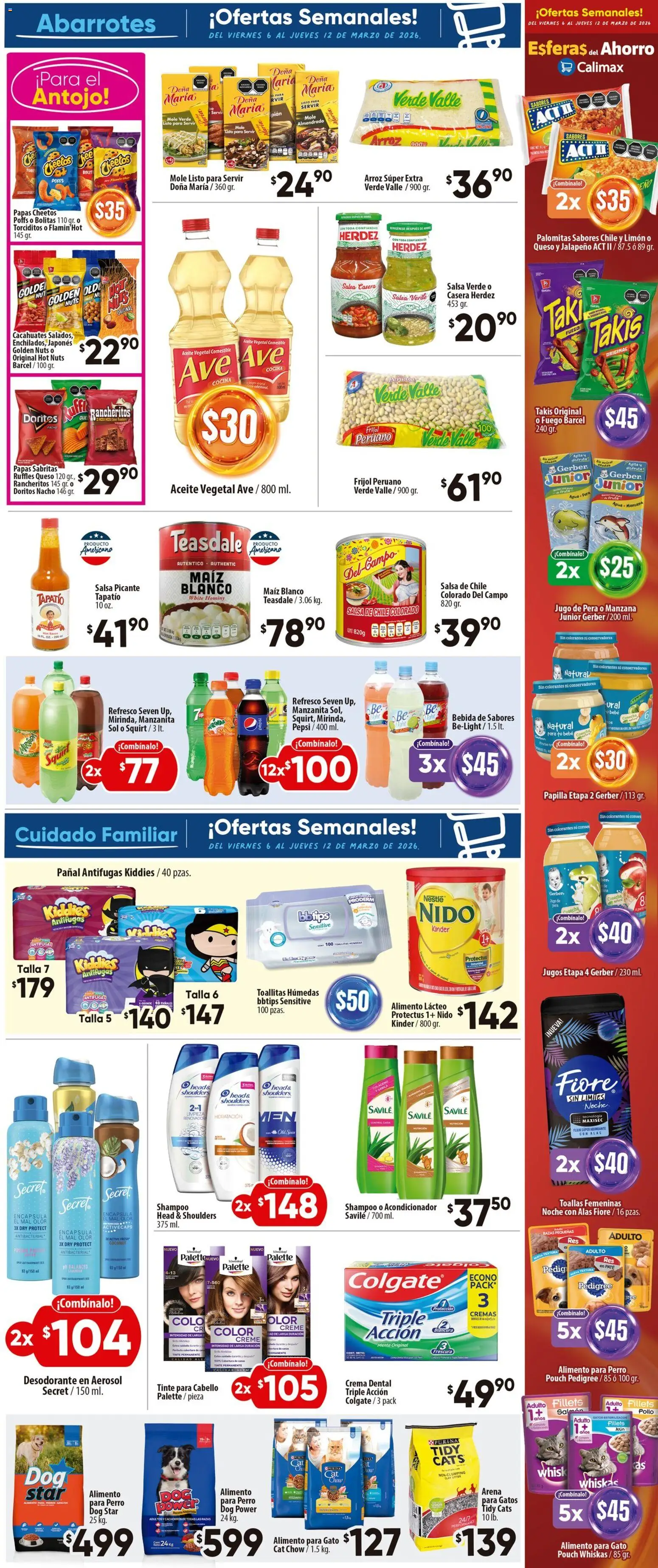 Nuevas ofertas de Calimax válidas en toda la República Mexicana desde el 06.03.2026. ¡Encuentra las mejores ofertas en Calimax folleto Mexicali y SLRC! | Página: 5 | Productos: Atún, Manzana, Queso, Cocina