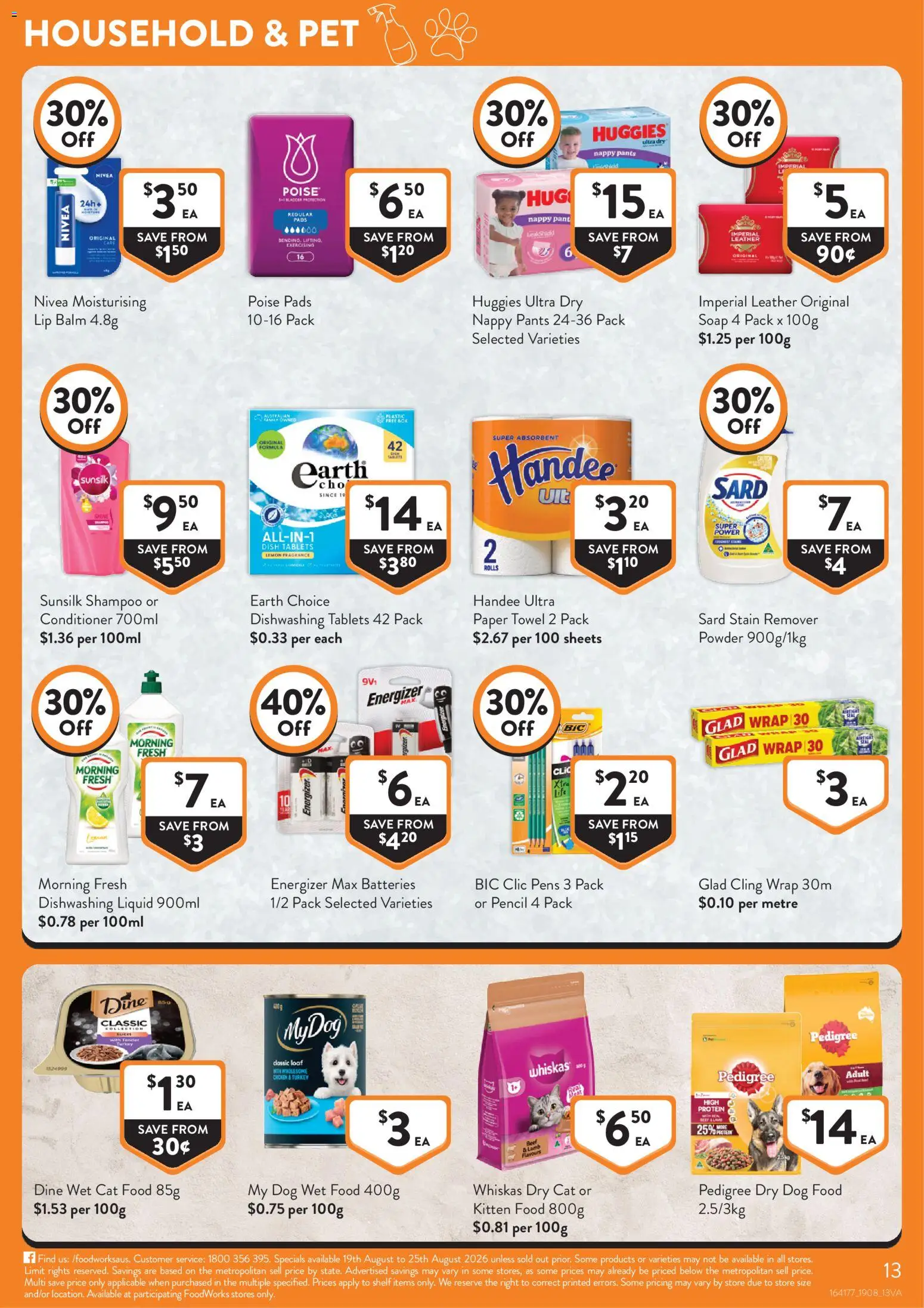 Foodworks catalogue - valid from 19/08/2026 | Page: 13 | Products: Food, Powder, Protein, Chicken