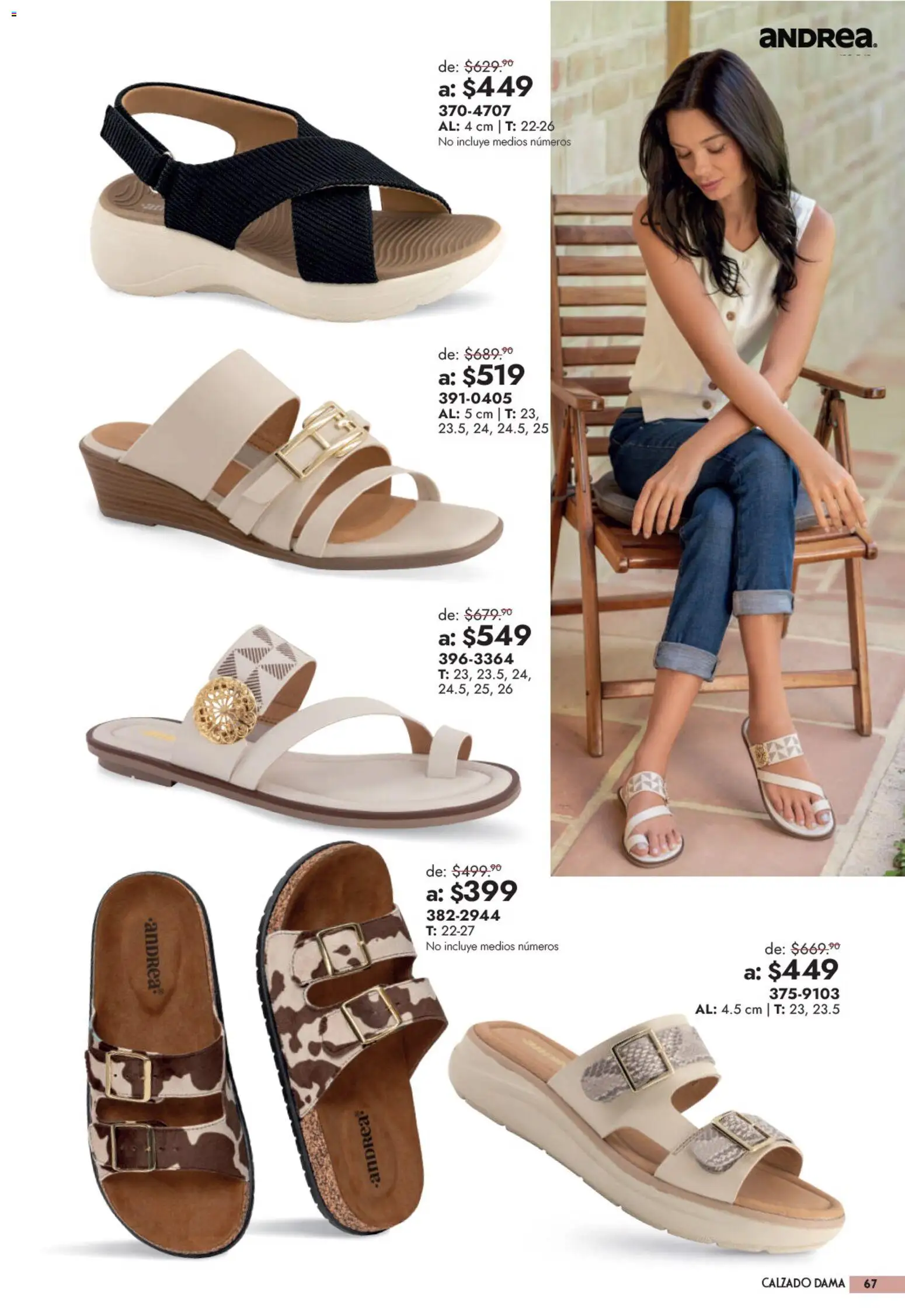 Nuevas ofertas de Andrea válidas en toda la República Mexicana desde el 13/09/2026. ¡Encuentra las mejores ofertas en Andrea catálogo Outlet! | Página: 67