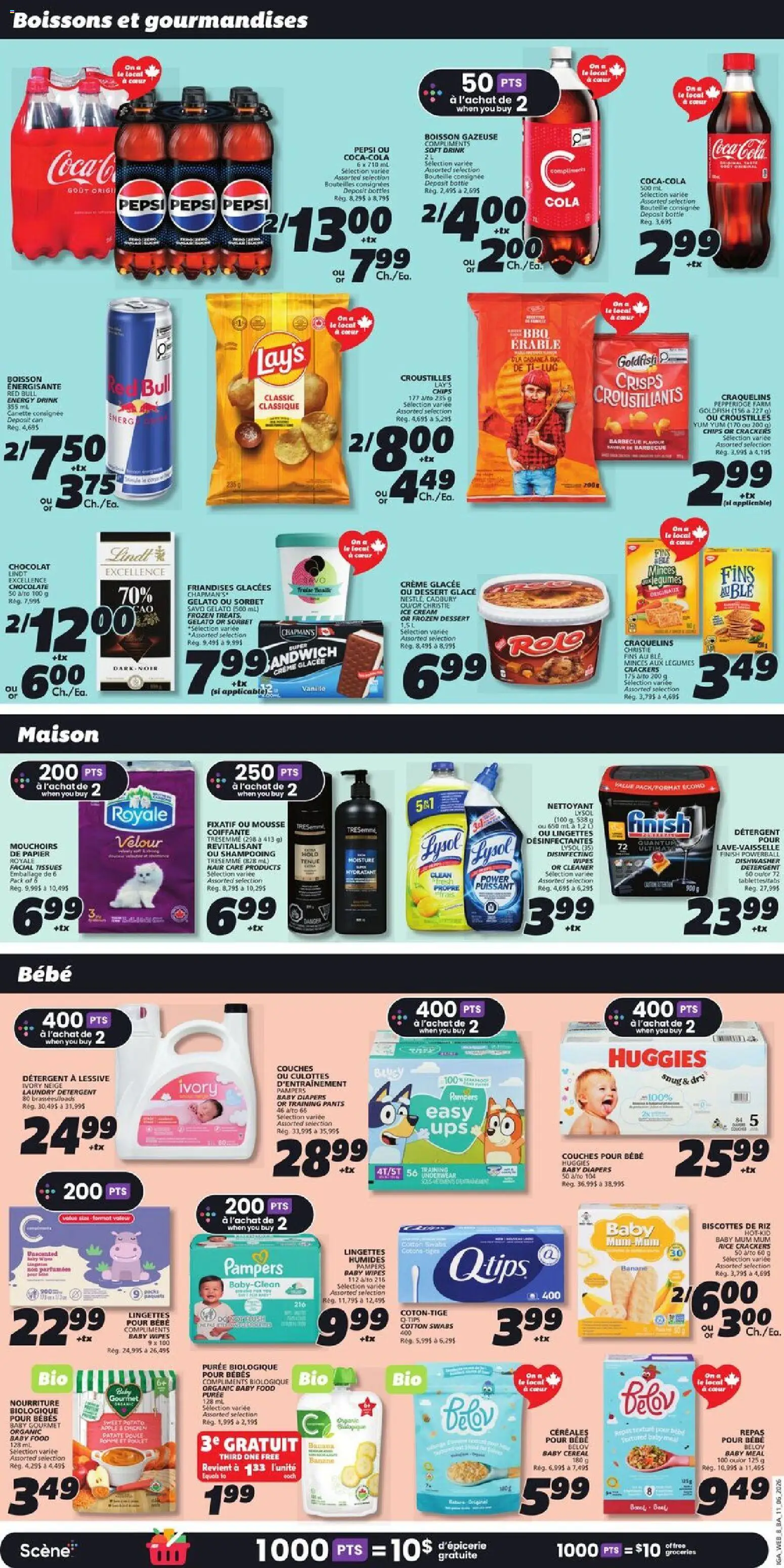 IGA flyer valid from 11.06.2026 | Page: 11 | Products: Ice cream, Dishwasher, Chocolate, Pants