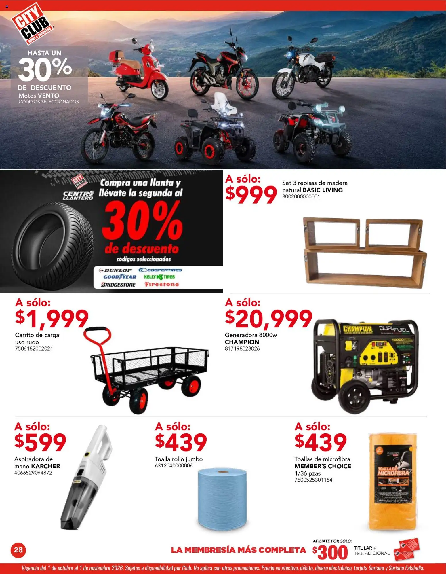 Nuevas ofertas de City Club válidas en toda la República Mexicana desde el 01/10/2026. ¡Encuentra las mejores ofertas en City Club catálogo! | Página: 28