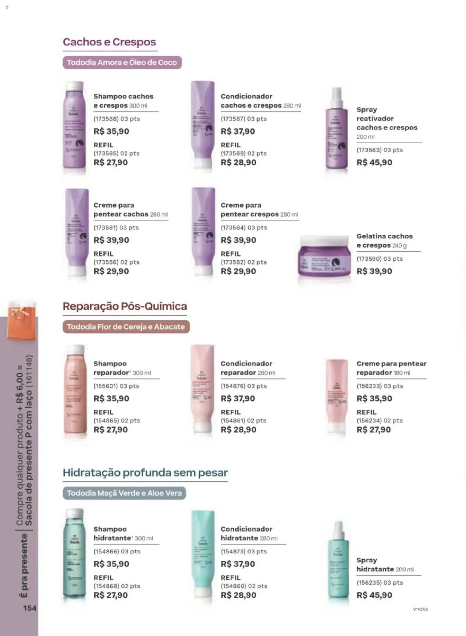 Natura Folheto - válido de 29/06/2026 | Página: 154 | Produtos: Coco, Cereja, Creme para pentear, Óleo de coco