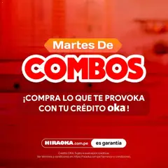 Vista previa de folleto Catálogo Hiraoka - Martes De Combos de la Hiraoka válido desde 14/10/2026