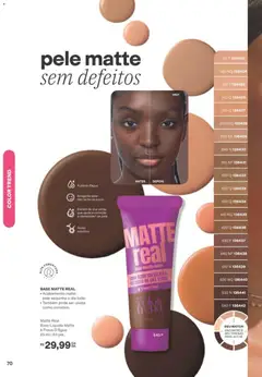 Avon folheto - Campanha 12 - Pré-Visualização do folheto da loja Avon, válido de 19/07/2026 | Página: 70 | Produtos: Base, Chá, Chá verde