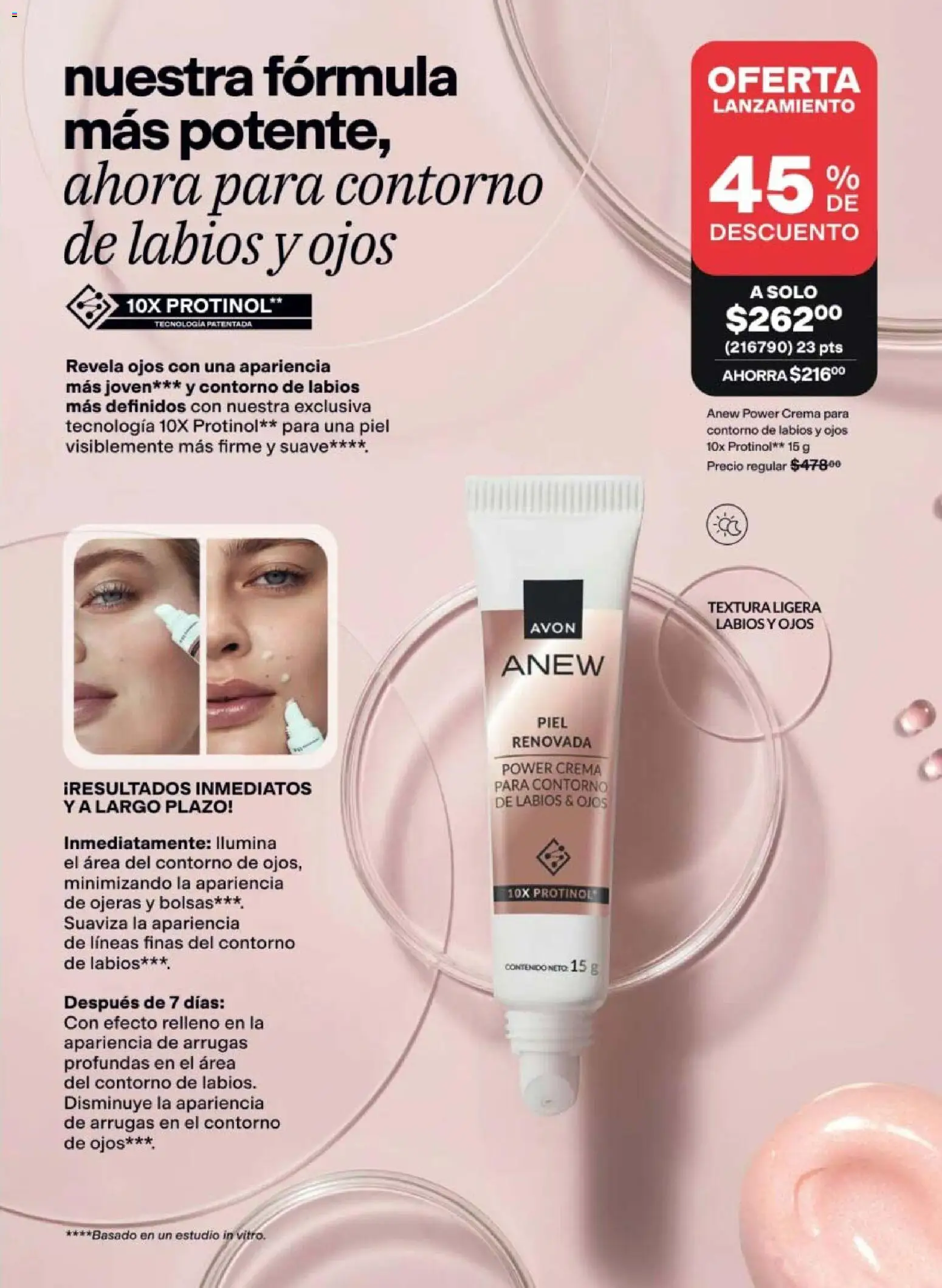 Nuevas ofertas de AVON válidas en toda la República Mexicana desde el 20/08/2026. ¡Encuentra las mejores ofertas en AVON campaña 12 2026! | Página: 99 | Productos: Contorno de ojos, Crema, Contorno