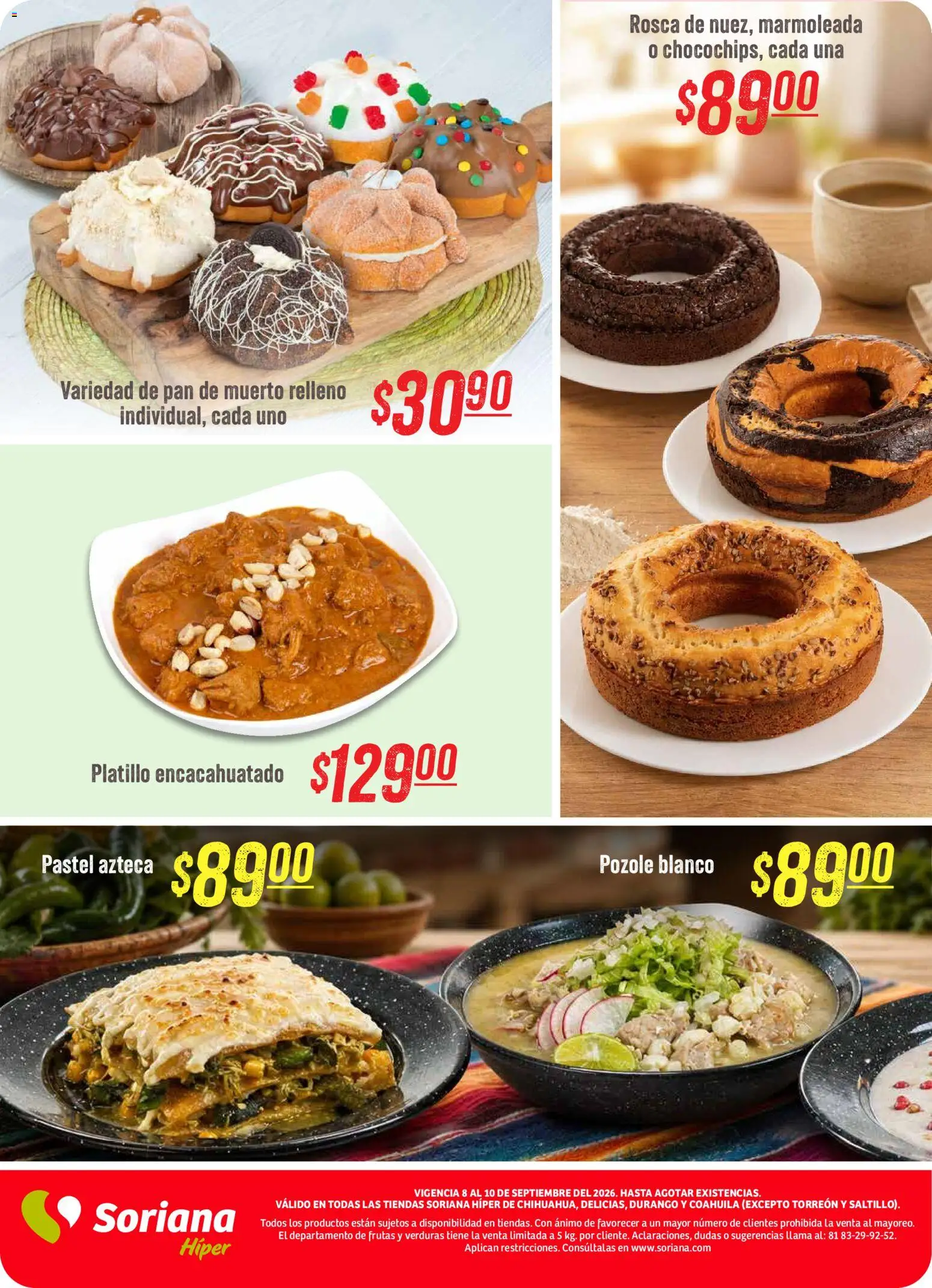 Nuevas ofertas de Soriana válidas en toda la República Mexicana desde el 08/09/2026. ¡Encuentra las mejores ofertas en Soriana Martes y Miércoles del Campo Hiper! | Página: 6