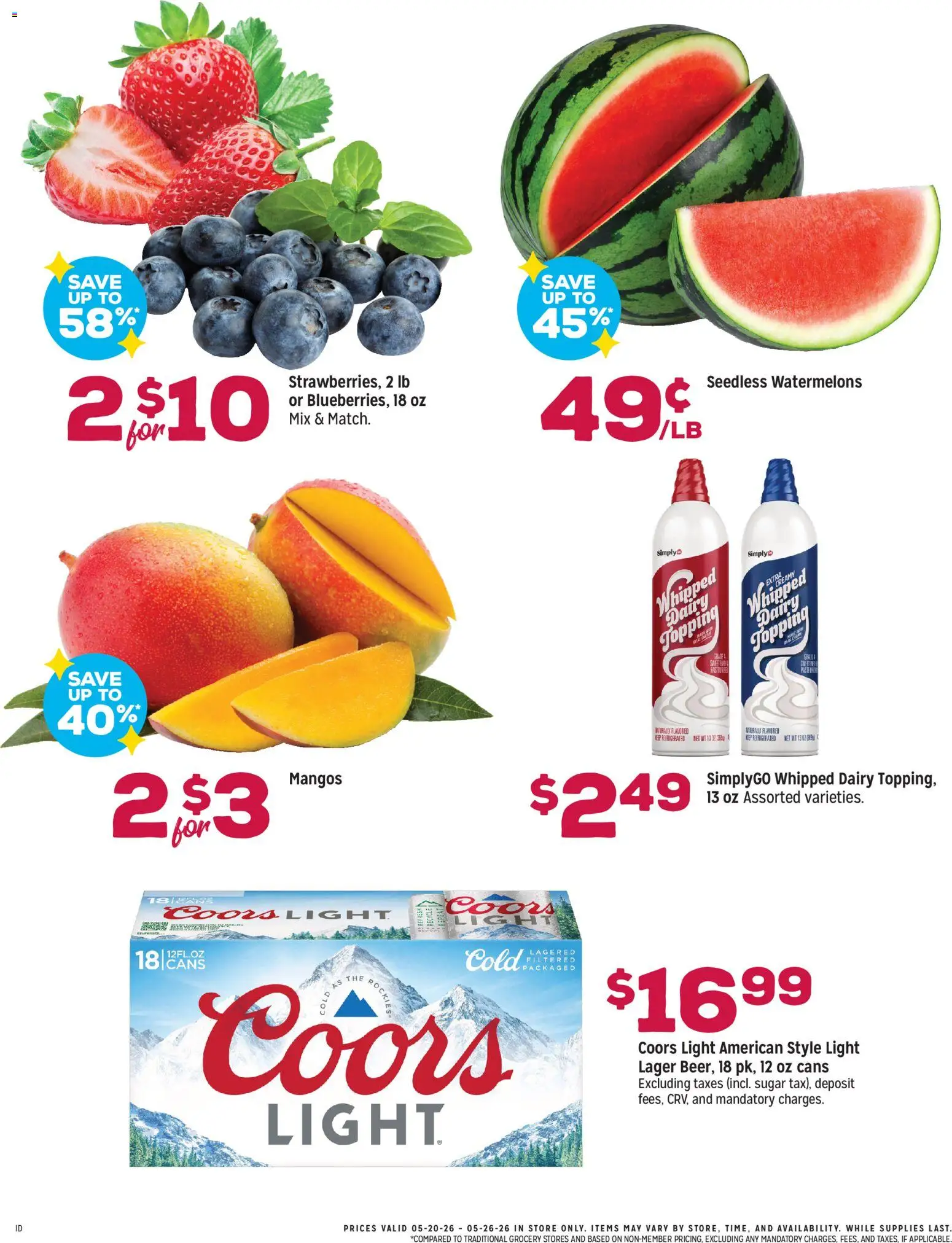 Grocery Outlet Weekly Ad - ID - valid from 20.05.2026 | Page: 4 | Products: Sugar