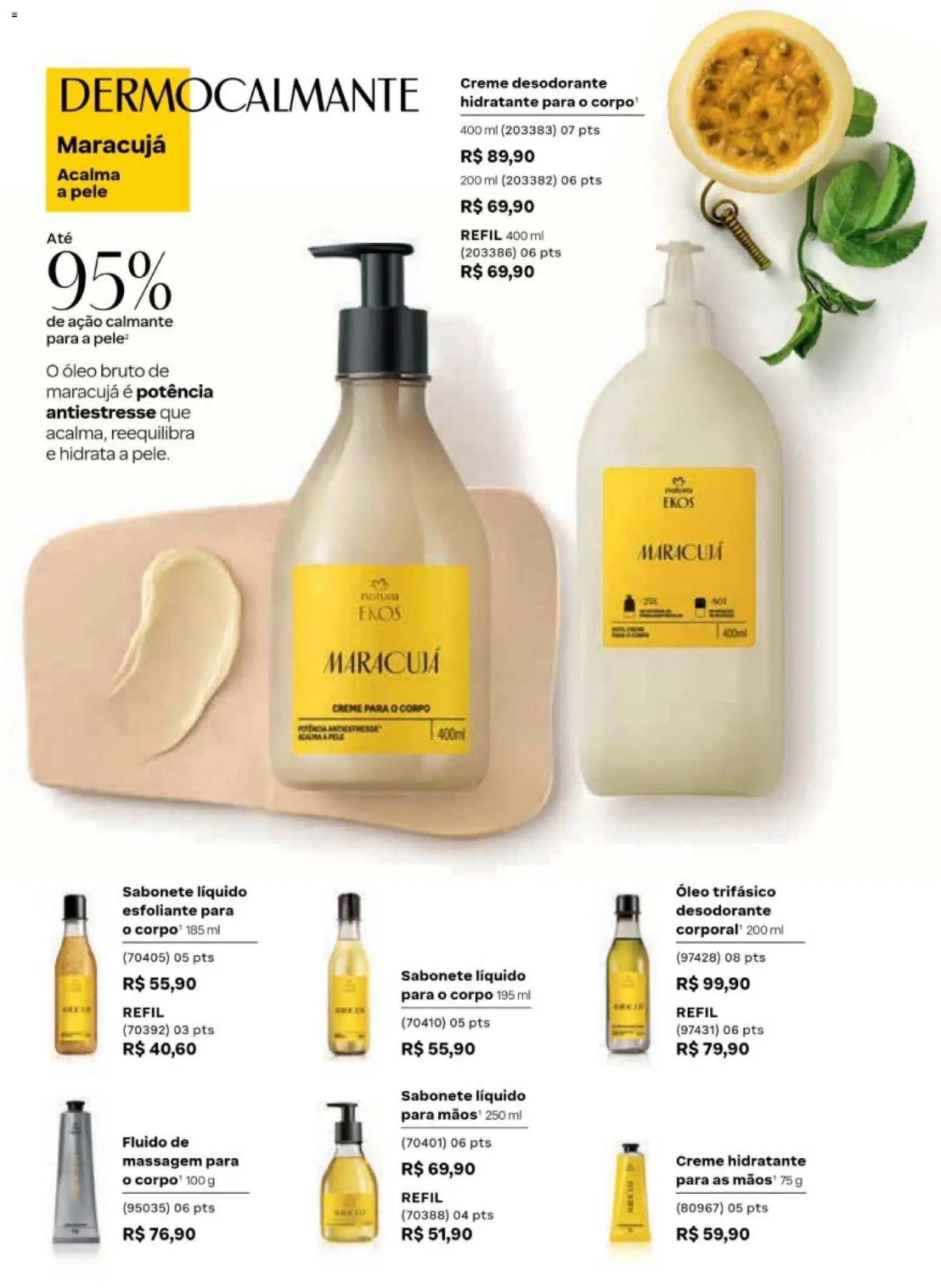 Natura Folheto - válido de 19/07/2026 | Página: 115 | Produtos: Maracujá, Creme, Sabonete, Sabonete líquido