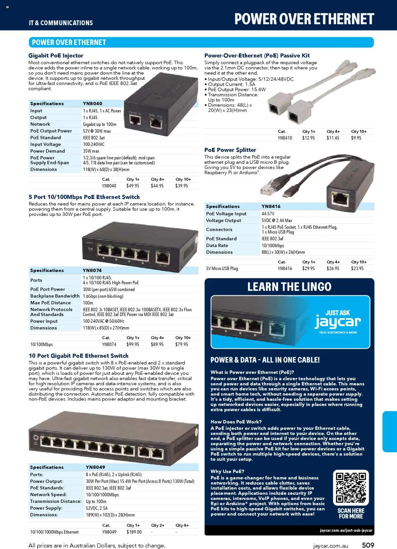 Jaycar catalogue - valid from 09/07/2025 | Page: 509 | Products: Kits, Suit, Adaptor, Cable