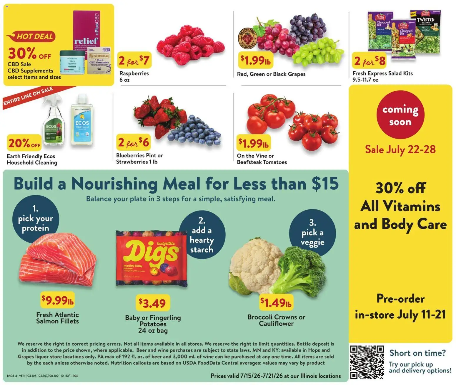 Fresh Thyme Weekly Ad - valid from 07/15/2026 | Page: 8 | Products: Crowns, Wine, Tomatoes, Bag