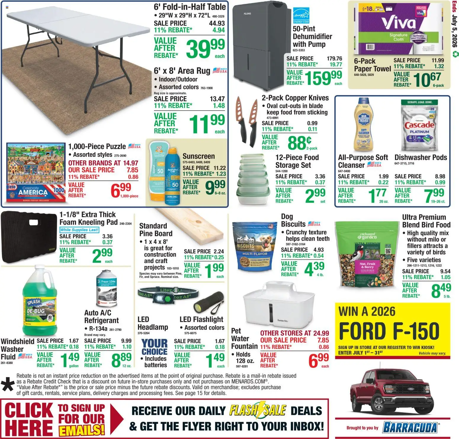 Menards Weekly Ad - valid from 06/25/2026 | Page: 25 | Products: Pump, Water, Washer, Dishwasher