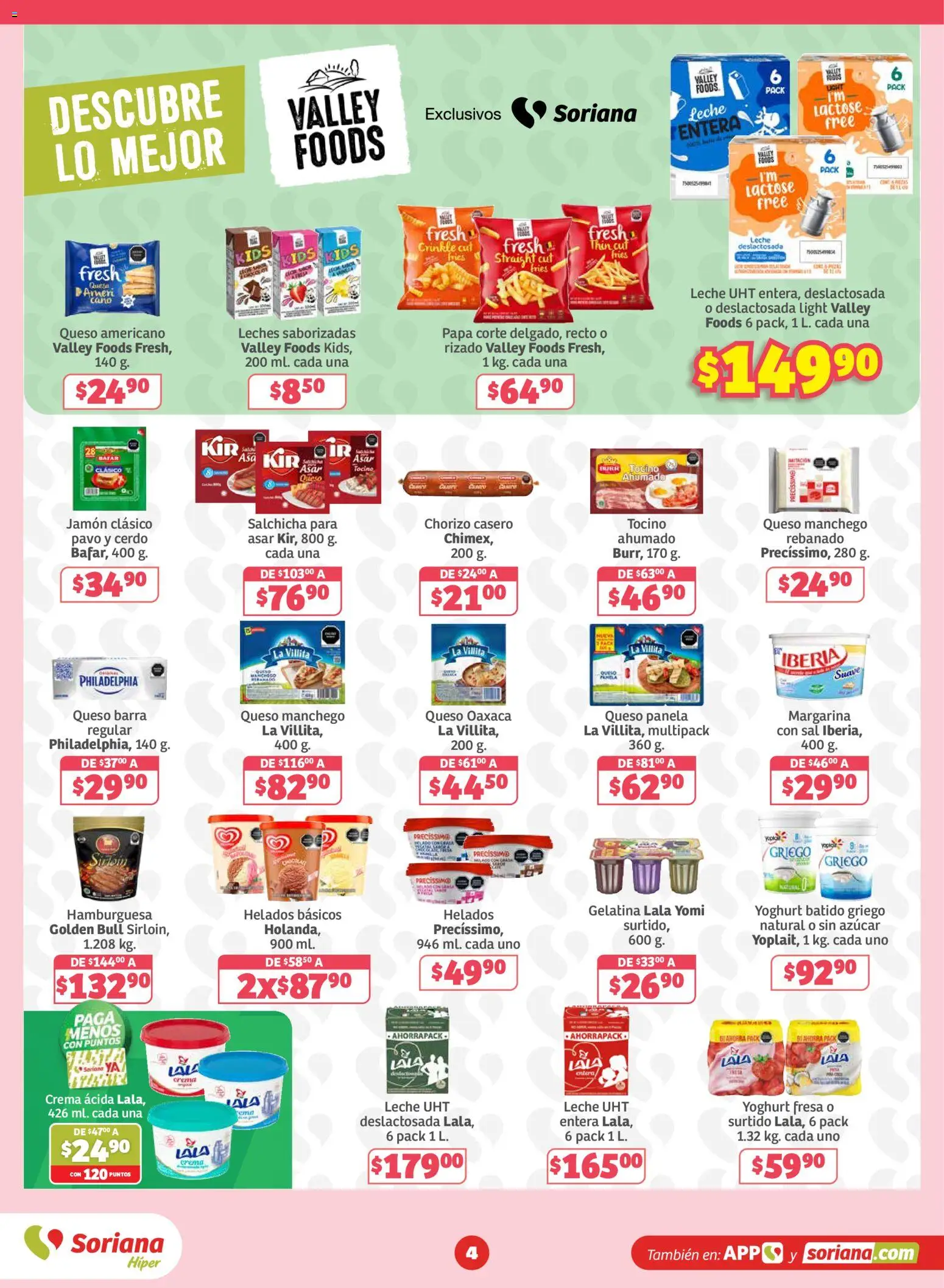 Nuevas ofertas de Soriana válidas en toda la República Mexicana desde el 06/08/2026. ¡Encuentra las mejores ofertas en Soriana folleto! | Página: 4
