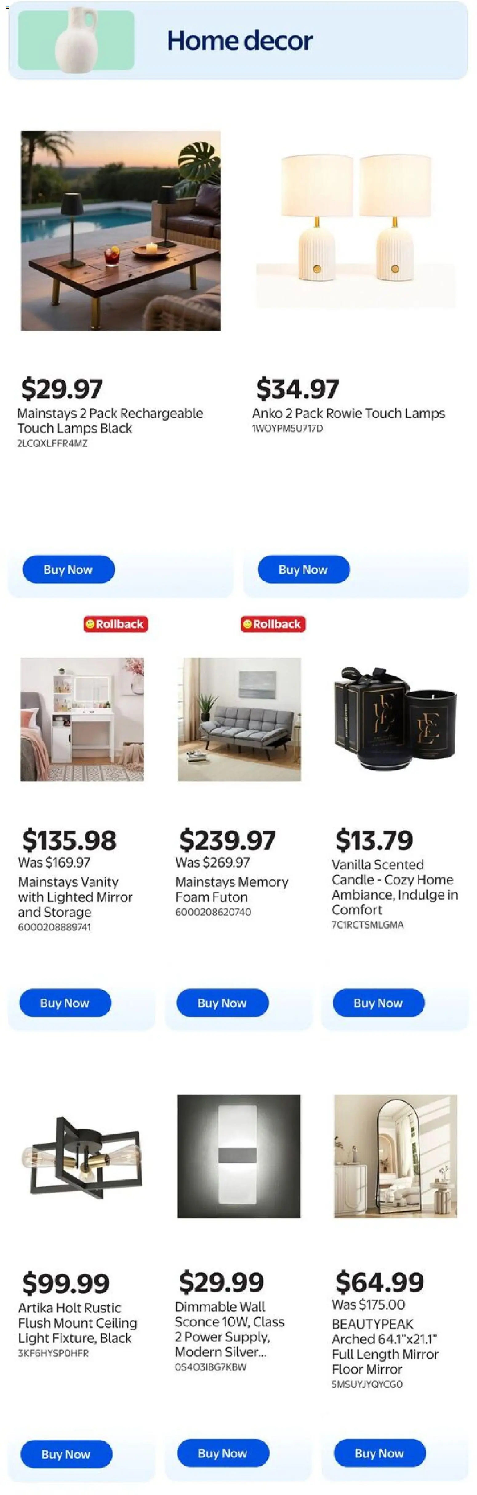 Walmart flyer valid from 07.05.2026 | Page: 5 | Products: Mirror