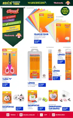 Vista previa de Del Sol y Woolworth catálogo Back To School, nuevo folleto de la tienda, válido en México a partir del 25/06/2026 | Página: 3 | Productos: Tijera, Sacapuntas, Mango, Pastel