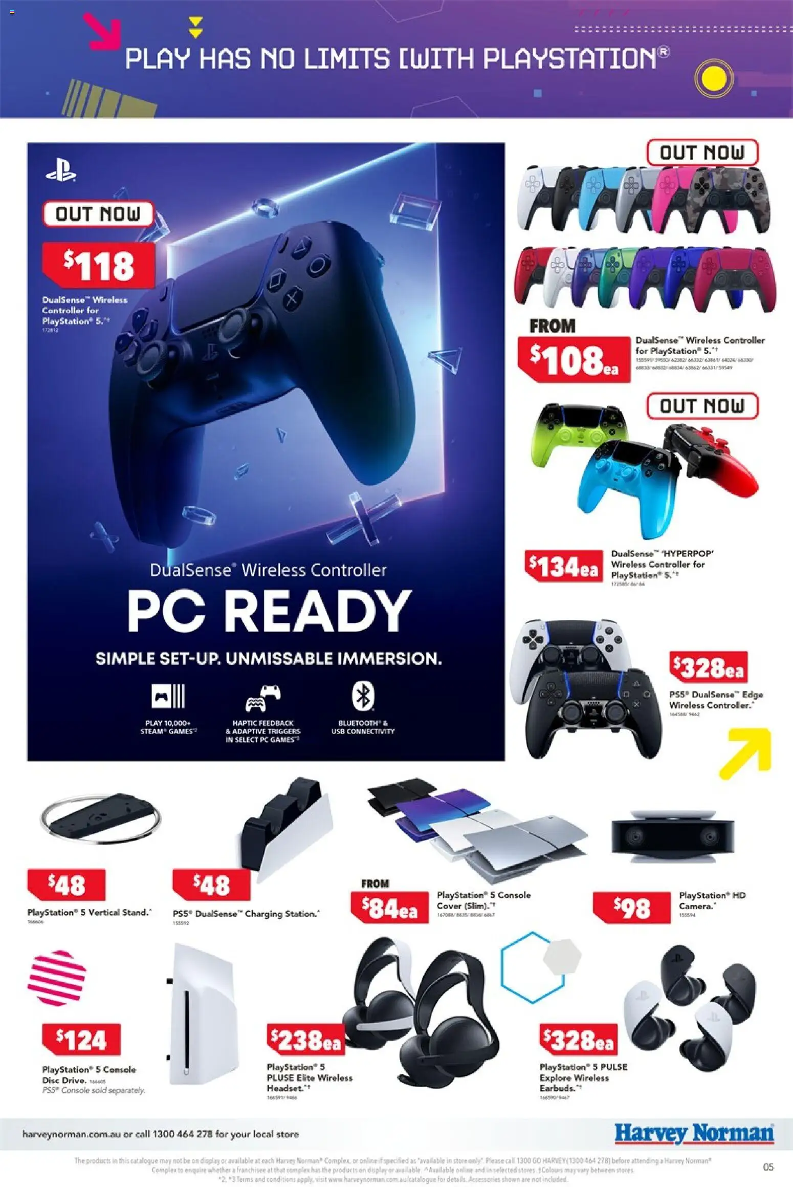 Harvey Norman catalogue - valid from 09/04/2026 | Page: 5 | Products: Controller, Pc, Playstation, Usb