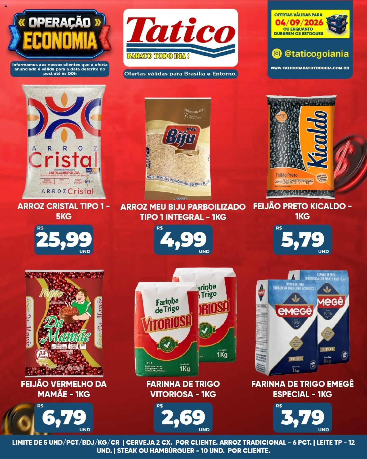 Tatico Folheto - válido de 04/09/2026 | Página: 15 | Produtos: Cerveja, Arroz, Alimentos, Mouse