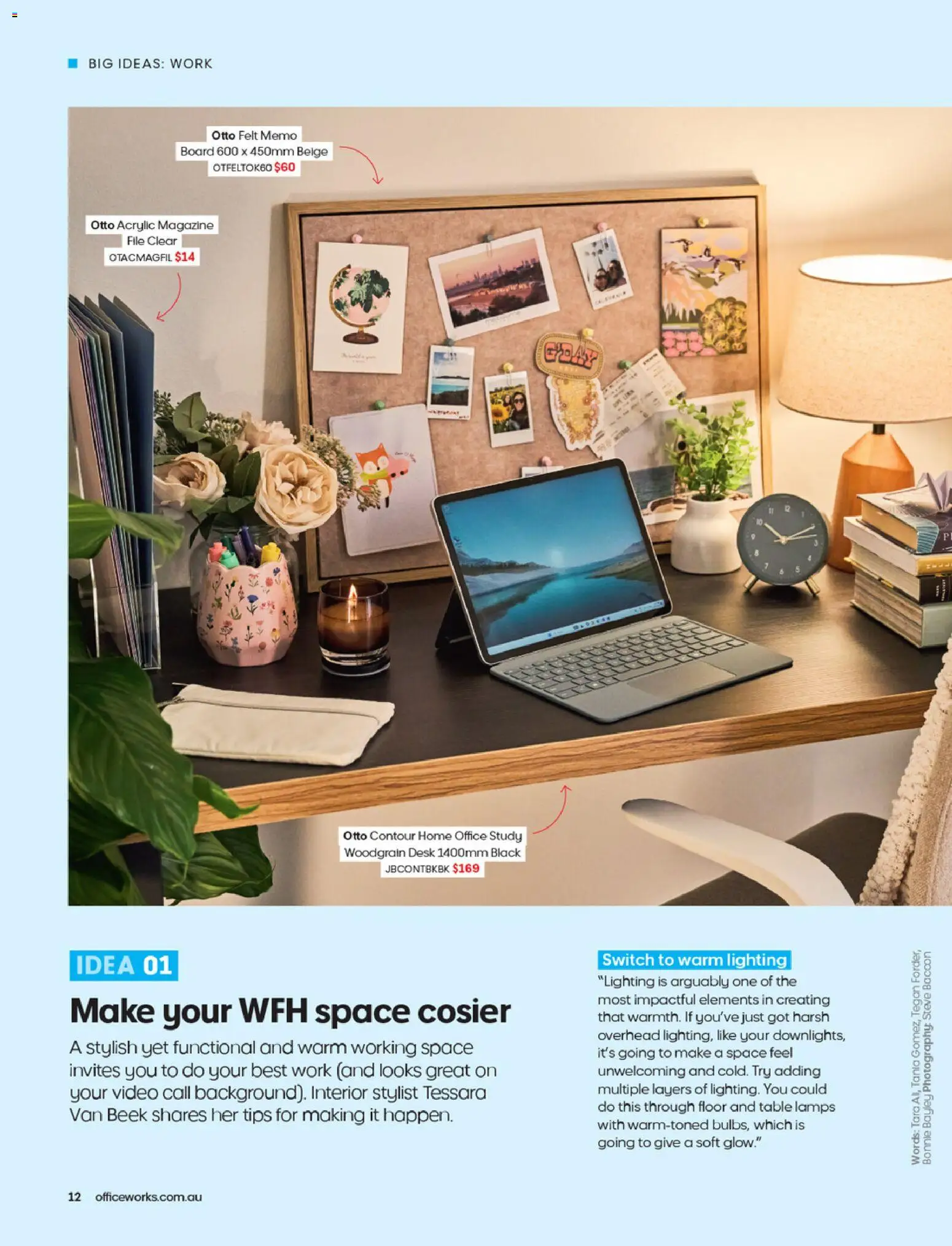Officeworks catalogue - valid from 27/08/2026 | Page: 12 | Products: Table, Desk, Contour, Lighting