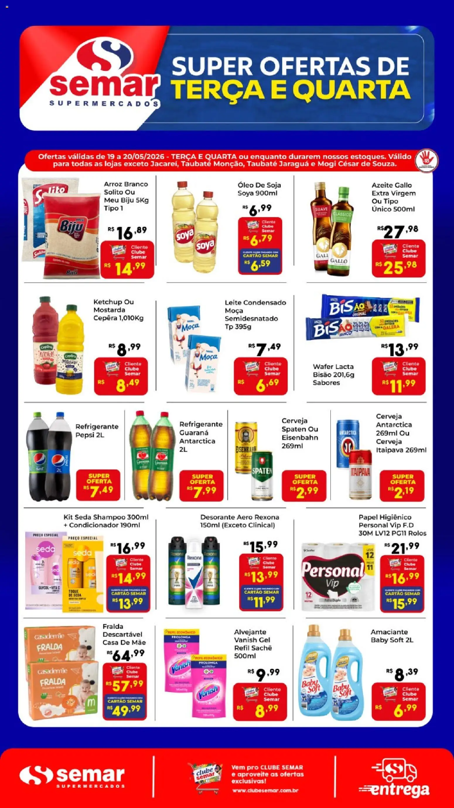 Semar Supermercado Folheto - válido de 19.05.2026 | Página: 2 | Produtos: Guaraná, Ketchup, Papel higiênico, Amaciante