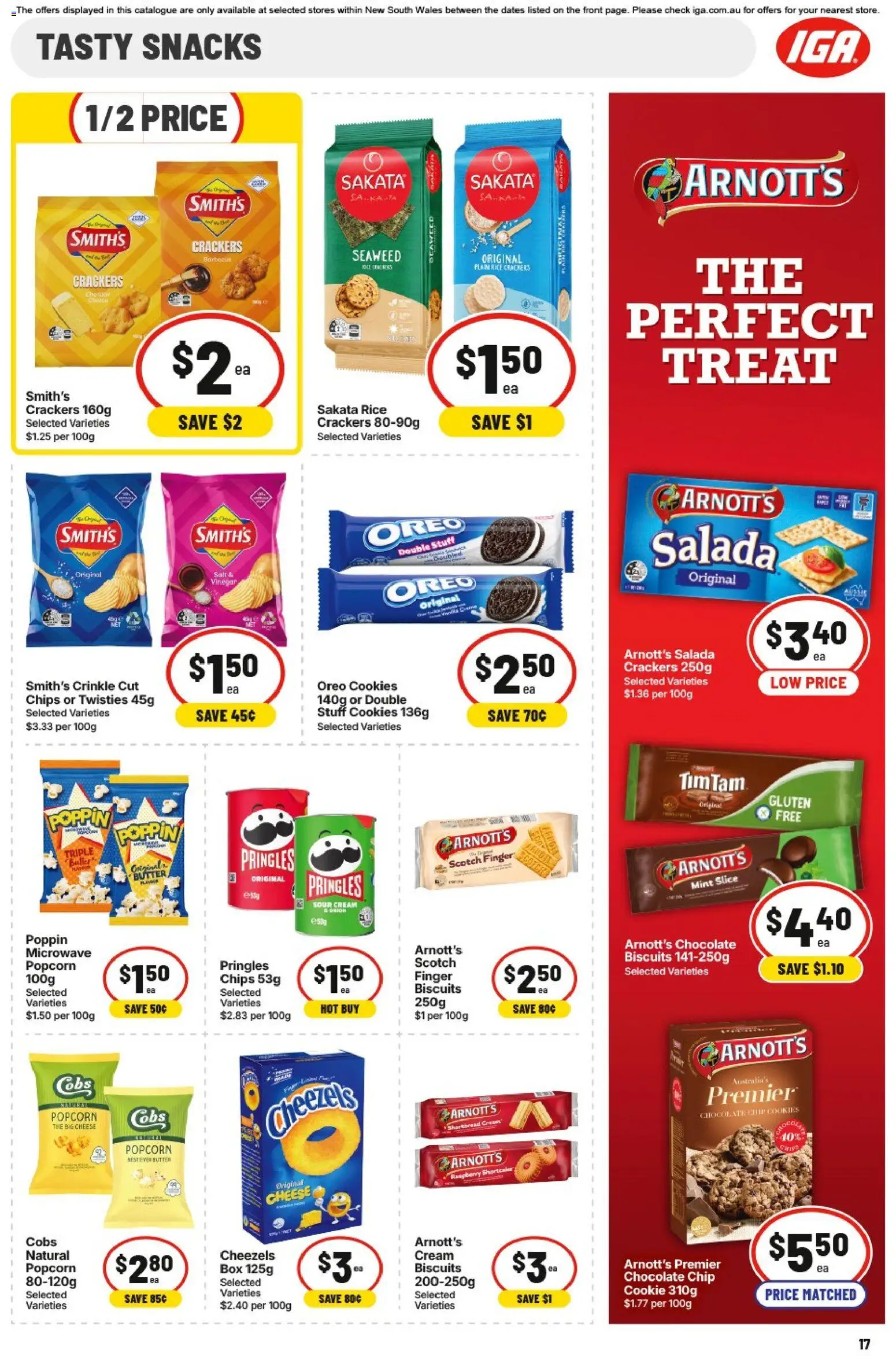 IGA catalogue - valid from 26/08/2026 | Page: 15 | Products: Crackers, Chocolate, Rice, Popcorn