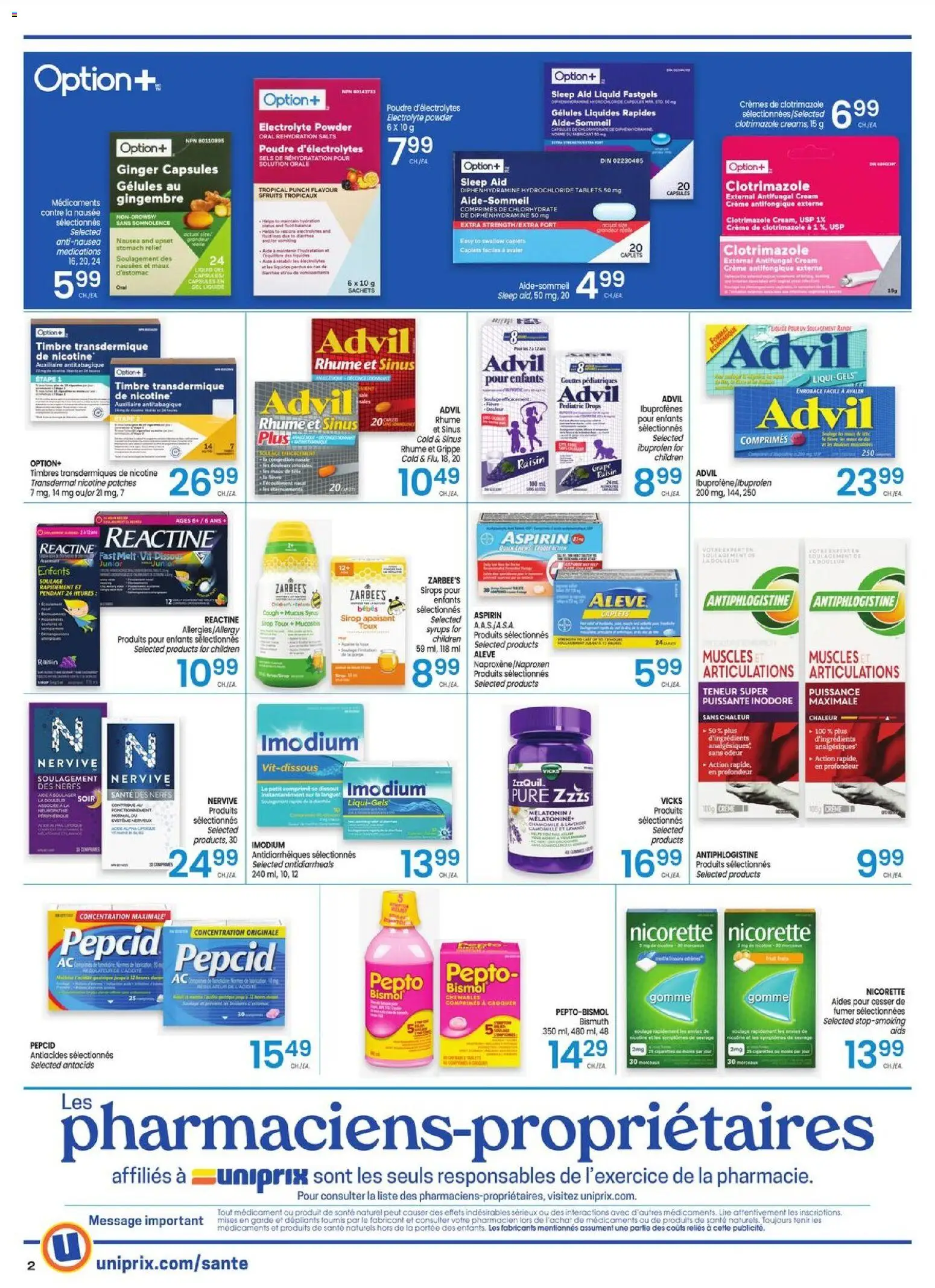 Uniprix flyer valid from 14.05.2026 | Page: 2 | Products: Cream, Powder