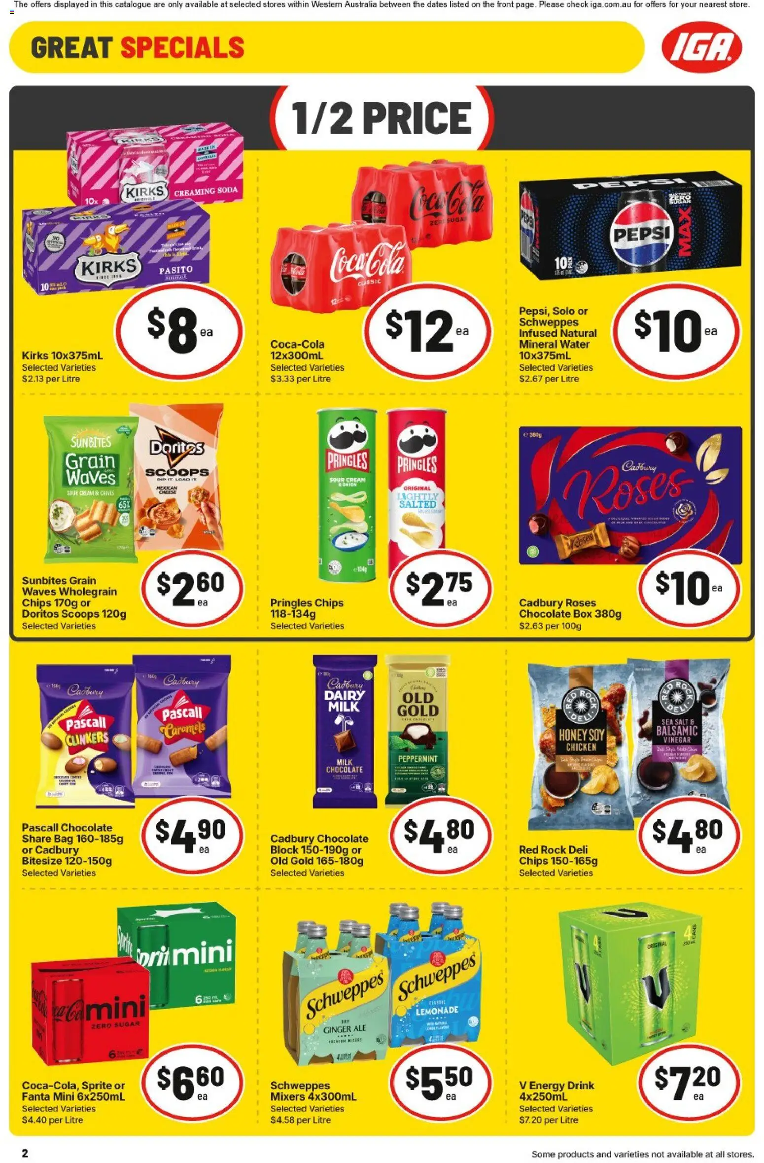 IGA catalogue - valid from 30/09/2026 | Page: 2 | Products: Milk, Energy drink, Sprite, Fanta