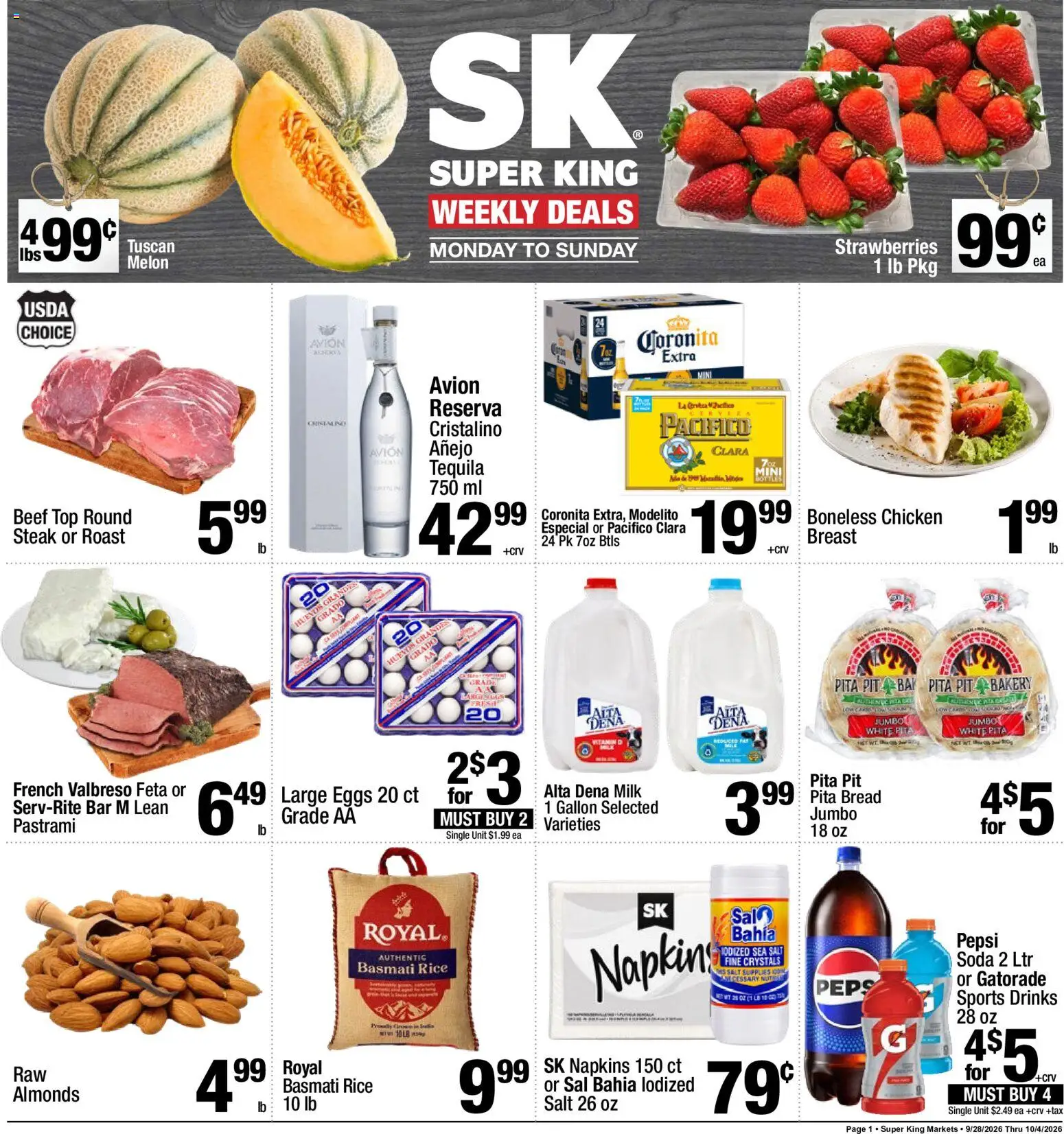 Super King Weekly Ad - valid from 09/28/2026 | Page: 1