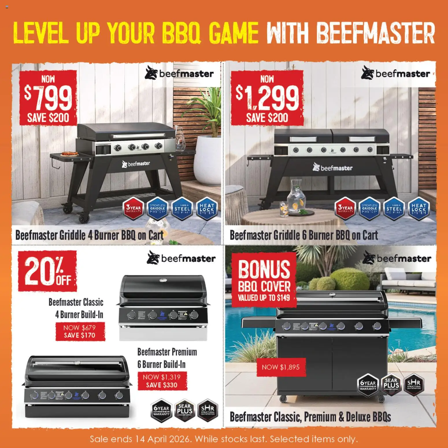 Barbeques Galore catalogue - valid from 26.03.2026 | Page: 3 | Products: Cart, Beef, Game