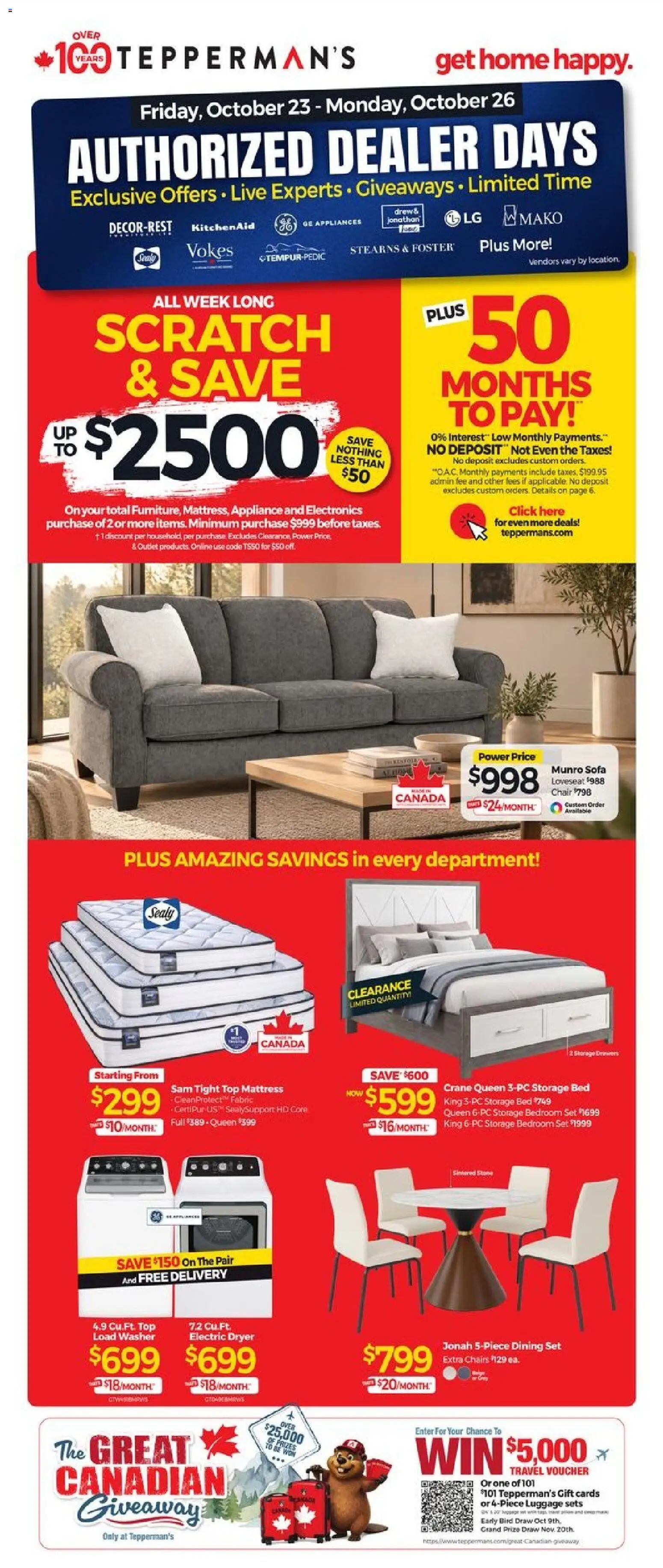 Tepperman's flyer valid from Oct 23, 2026 | Page: 1