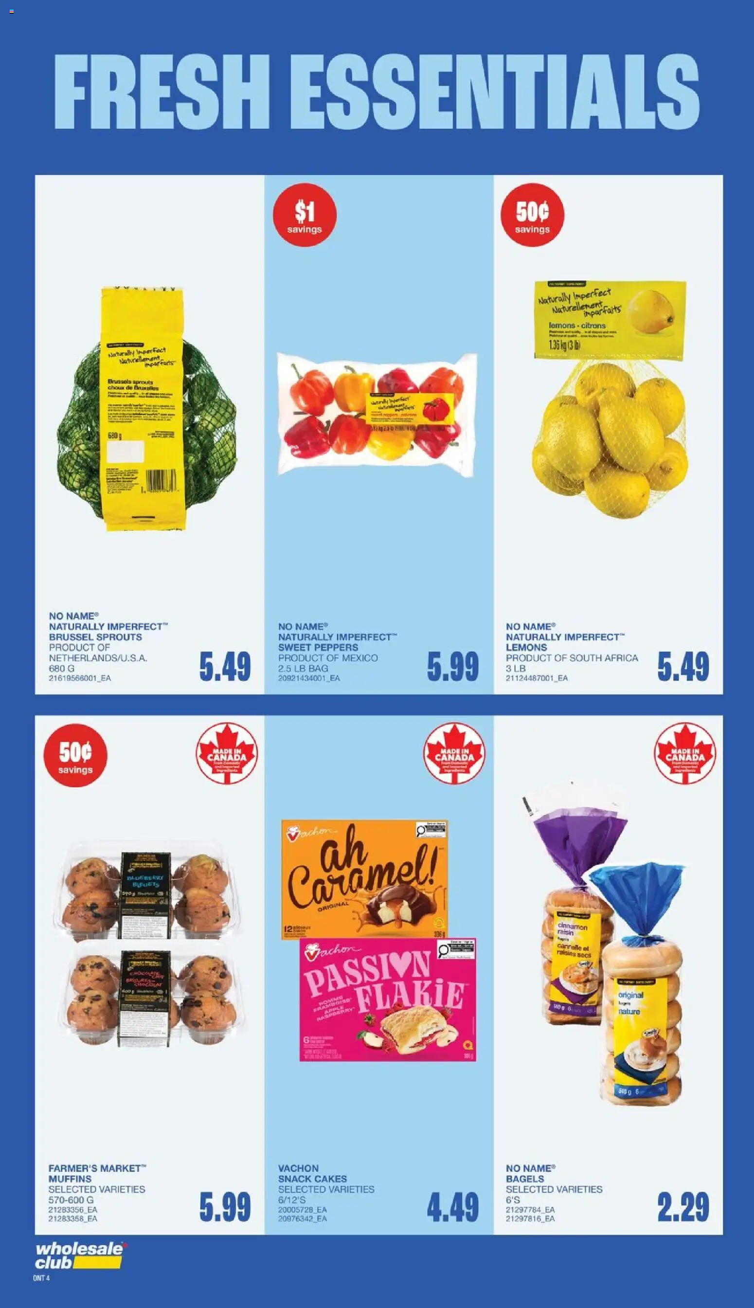 Wholesale Club flyer valid from Oct 1, 2026 | Page: 12 | Products: Lemons, Bag, Muffins, Raisins
