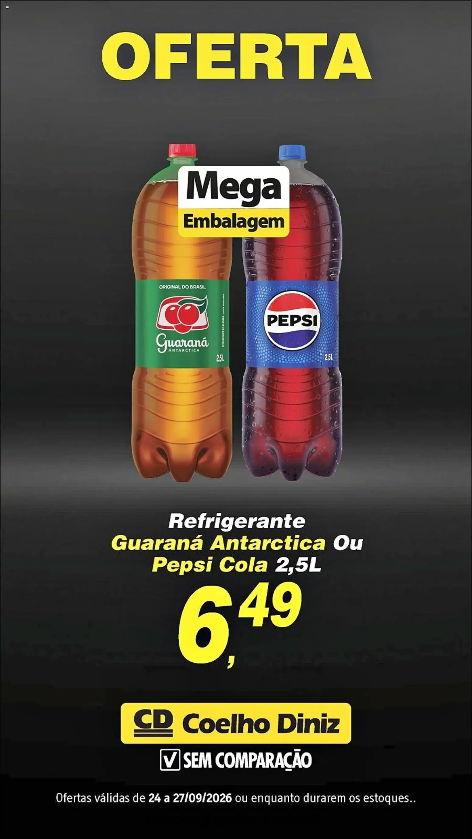 Coelho Diniz Folheto - válido de 24/09/2026 | Página: 5 | Produtos: Guaraná, Cola, Coelho, Refrigerante