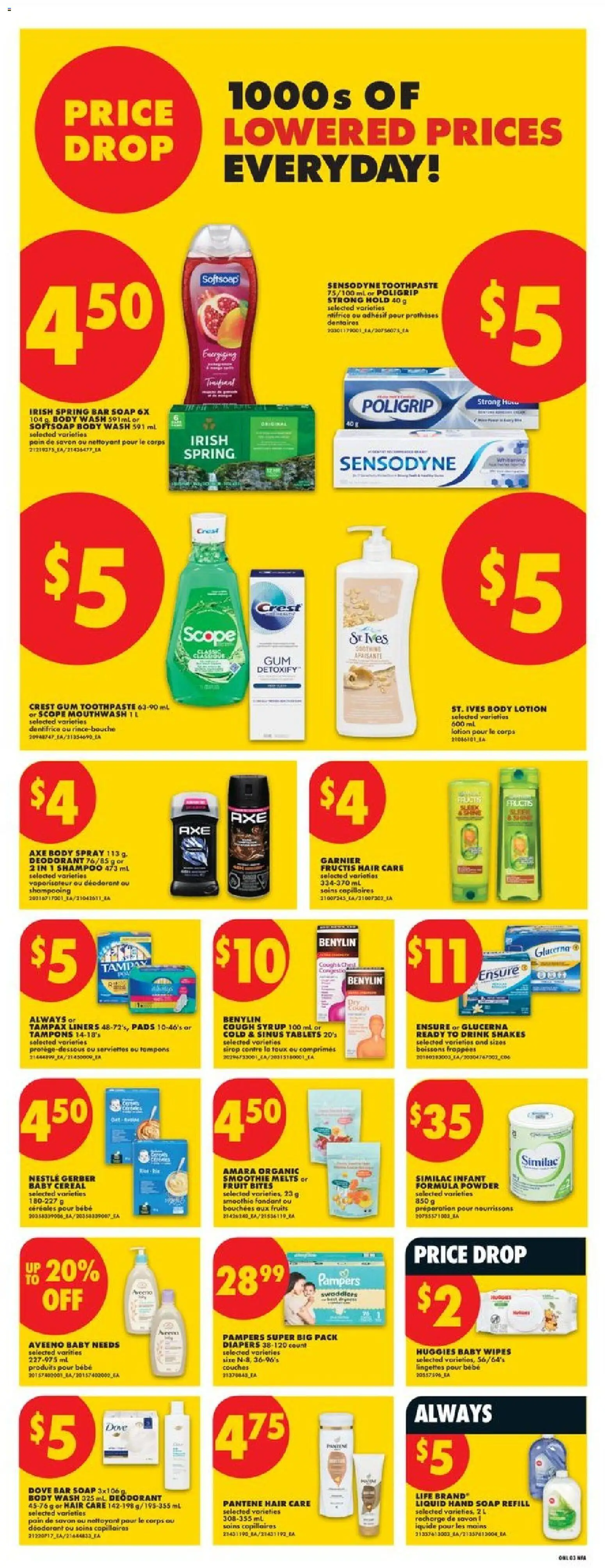 No Frills flyer valid from Sep 17, 2026 | Page: 9 | Products: Body lotion, Toothpaste, Mouthwash, Cough syrup