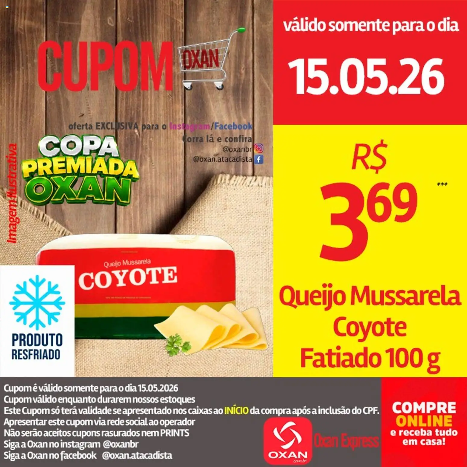 Oxan Atacadista Folheto - válido de 15.05.2026 | Página: 4 | Produtos: Queijo, Copa, Mussarela